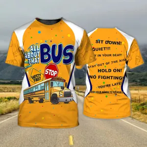 School Bus Driver 3D Full Print 02