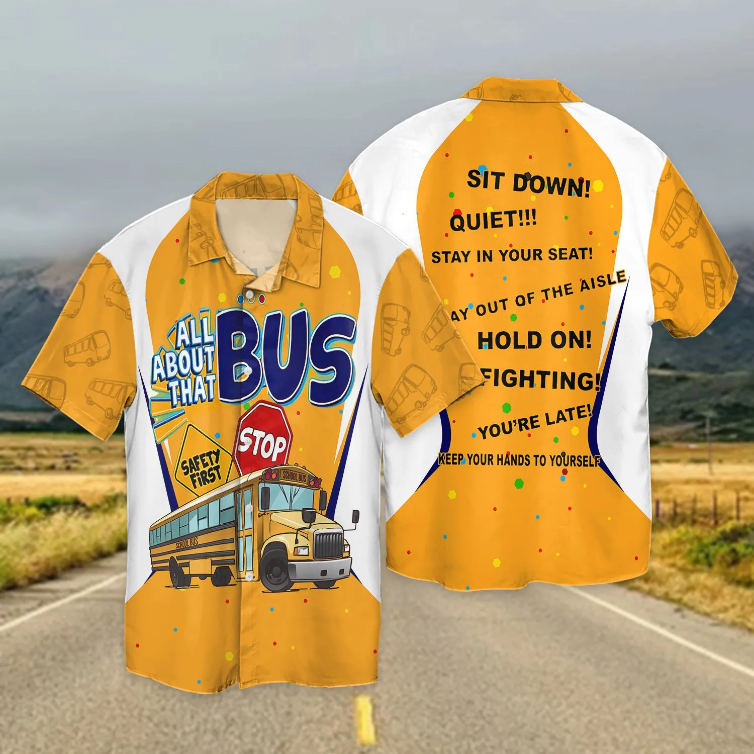 School Bus Driver 3D Full Print 02