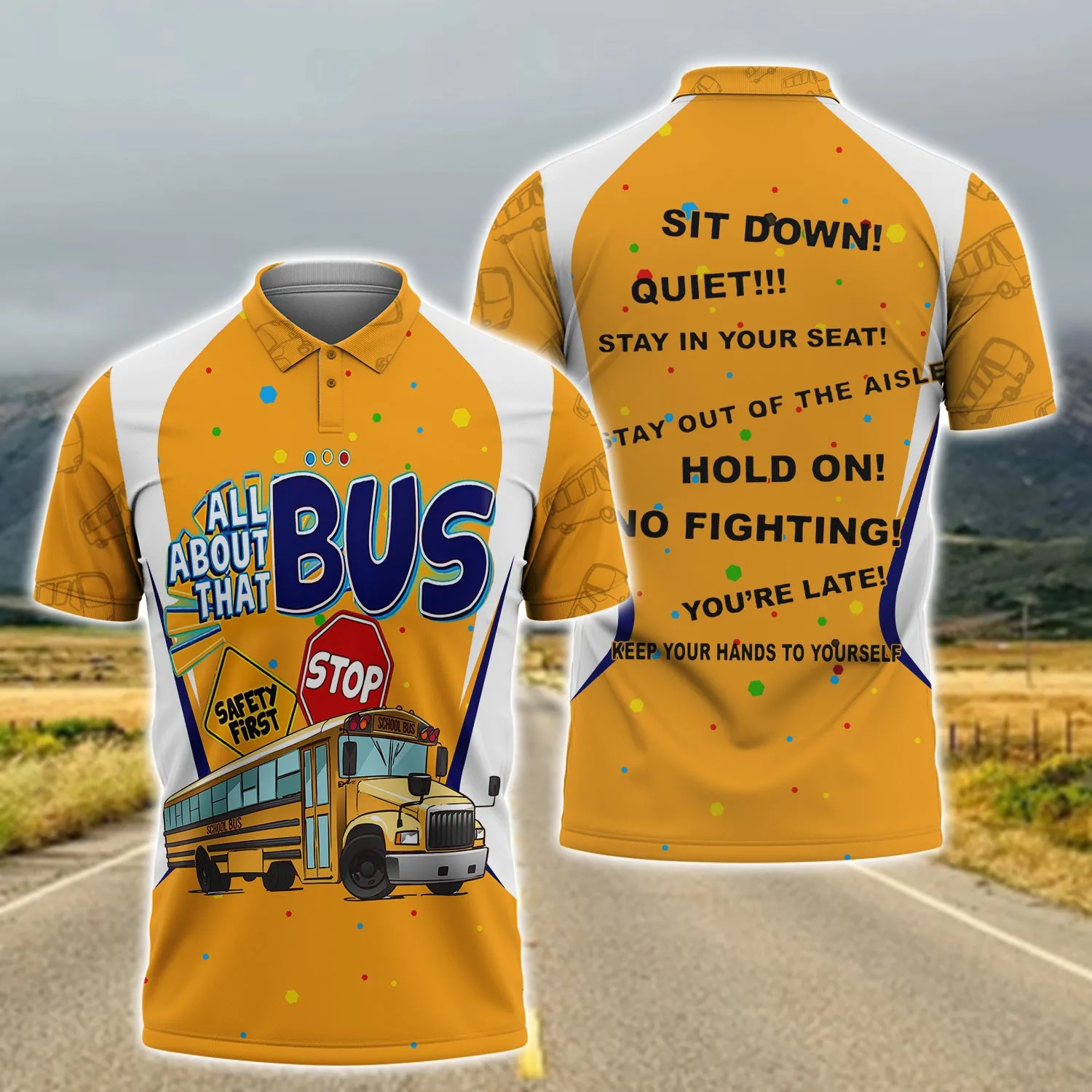 School Bus Driver 3D Full Print 02