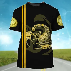 Scorpio Tribal Tattoo Shirt for Men and Women 3D Tshirt Hoodie