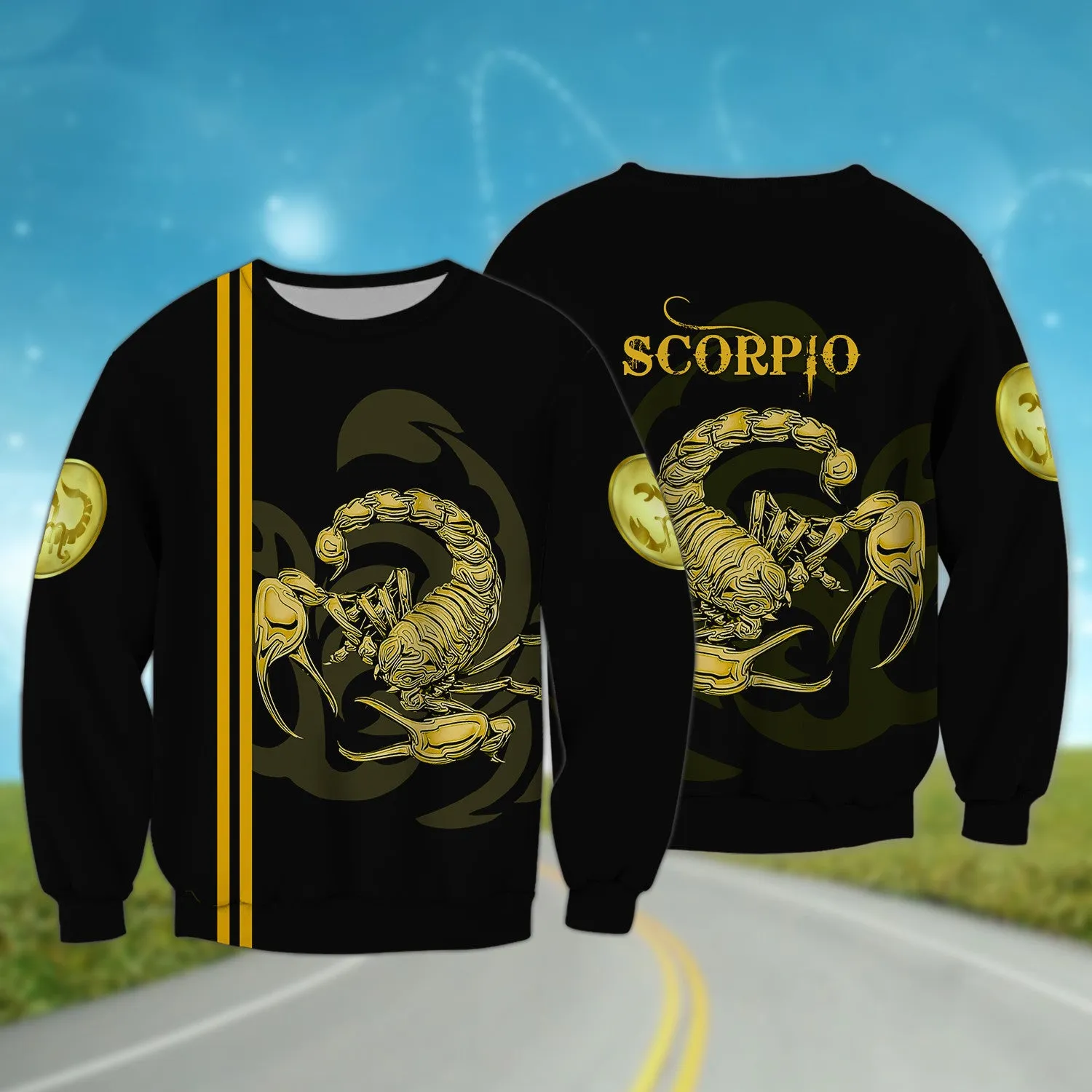 Scorpio Tribal Tattoo Shirt for Men and Women 3D Tshirt Hoodie