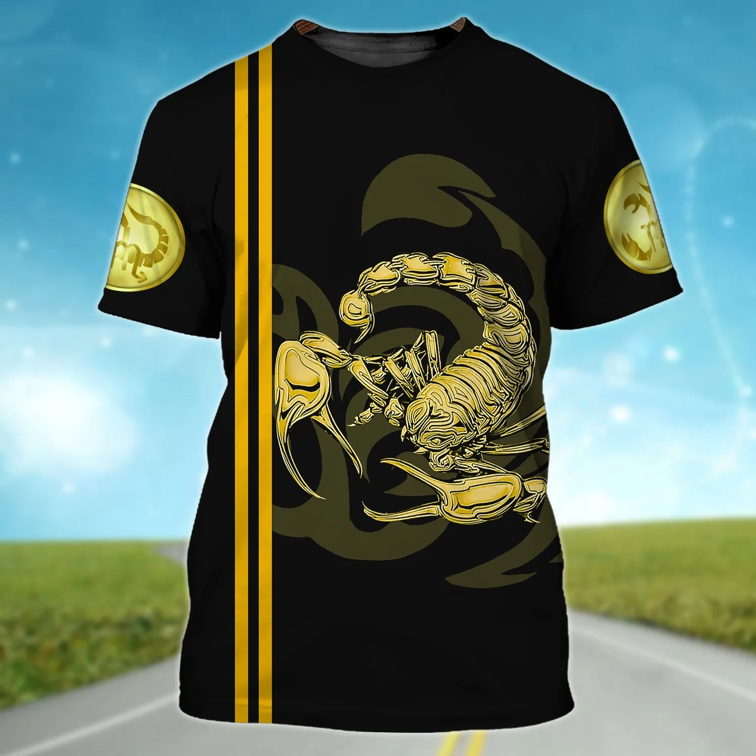 Scorpio Tribal Tattoo Shirt for Men and Women 3D Tshirt Hoodie
