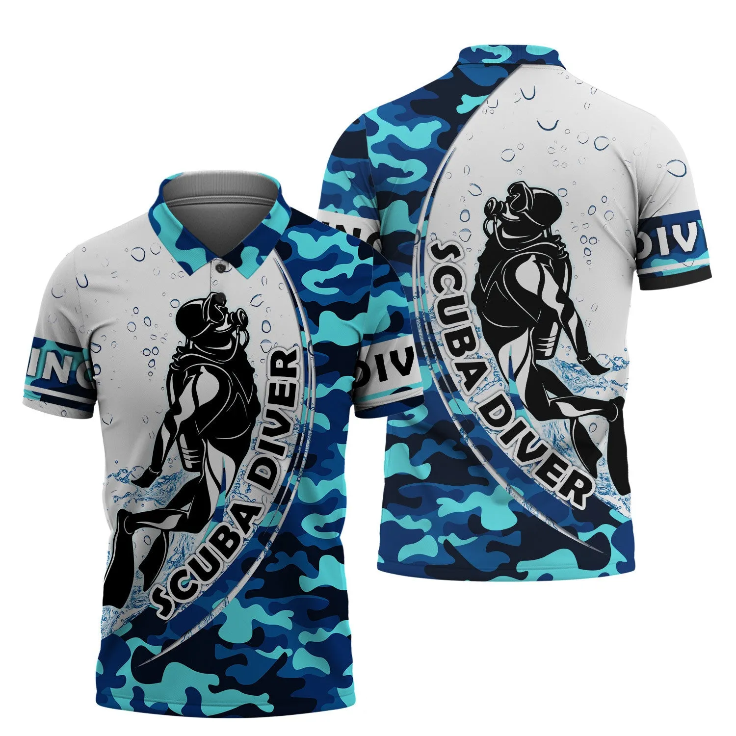 Scuba Diver, Scuba Diving 3D All Over Printed Tshirt Hoodie