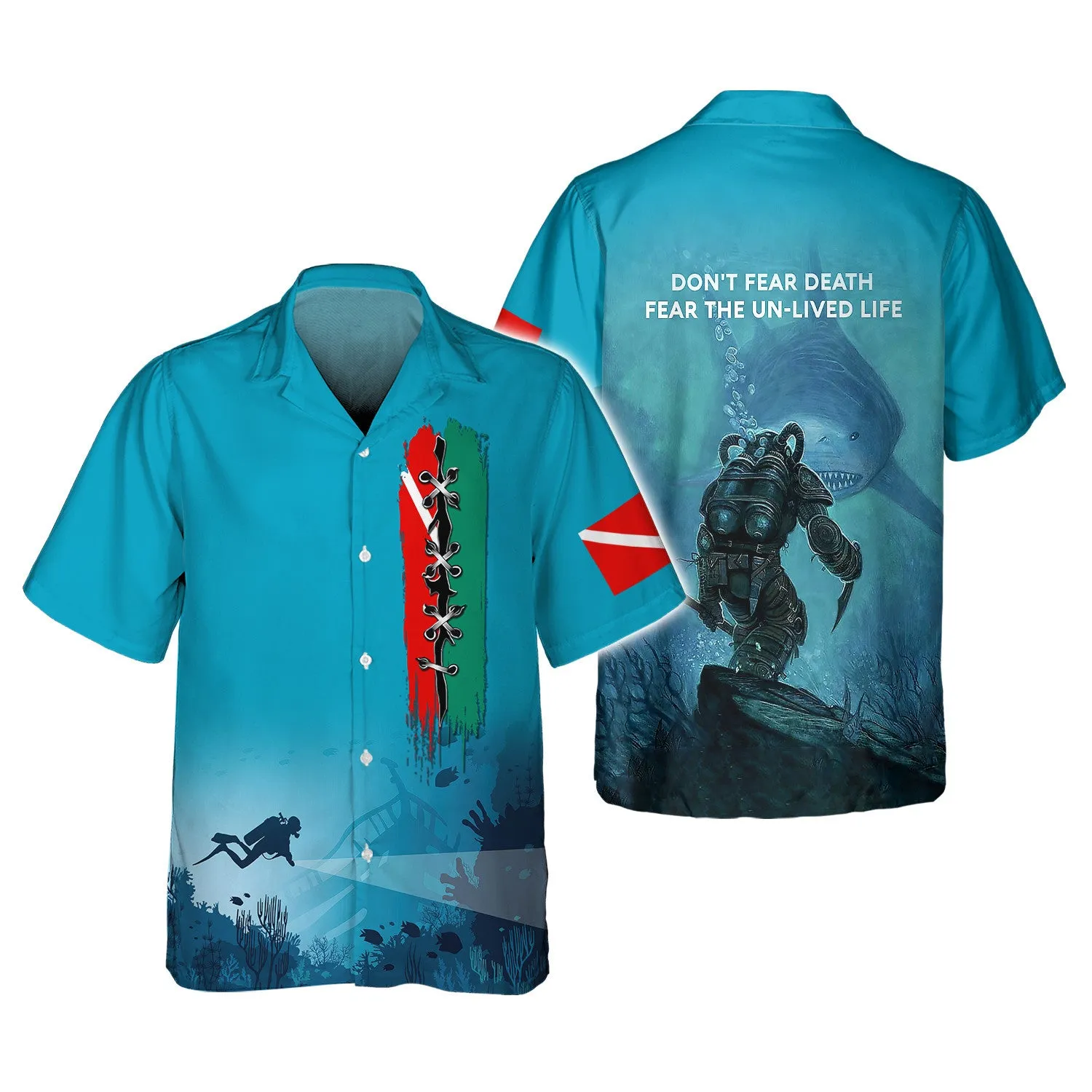 Scuba Diving 3D All Over Printed Tshirt Diver Hoodie Tshirt