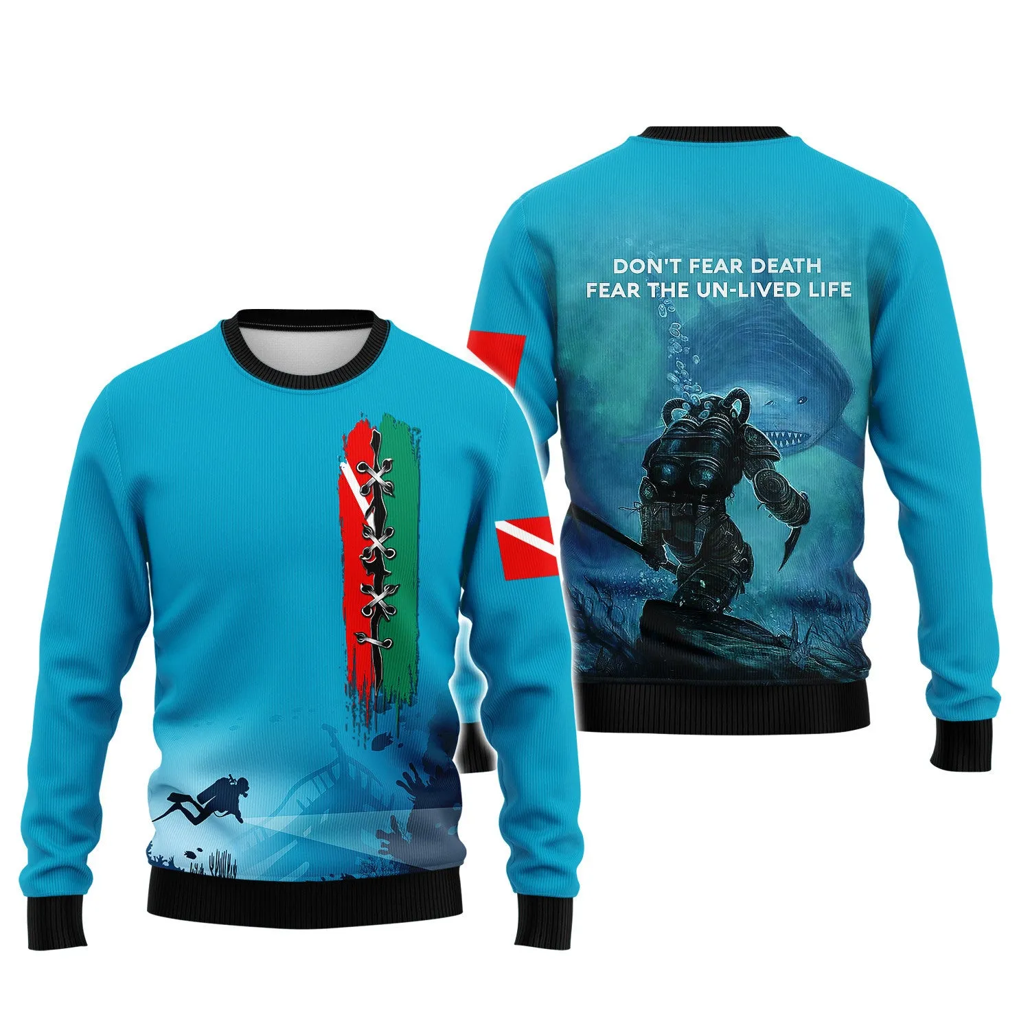 Scuba Diving 3D All Over Printed Tshirt Diver Hoodie Tshirt