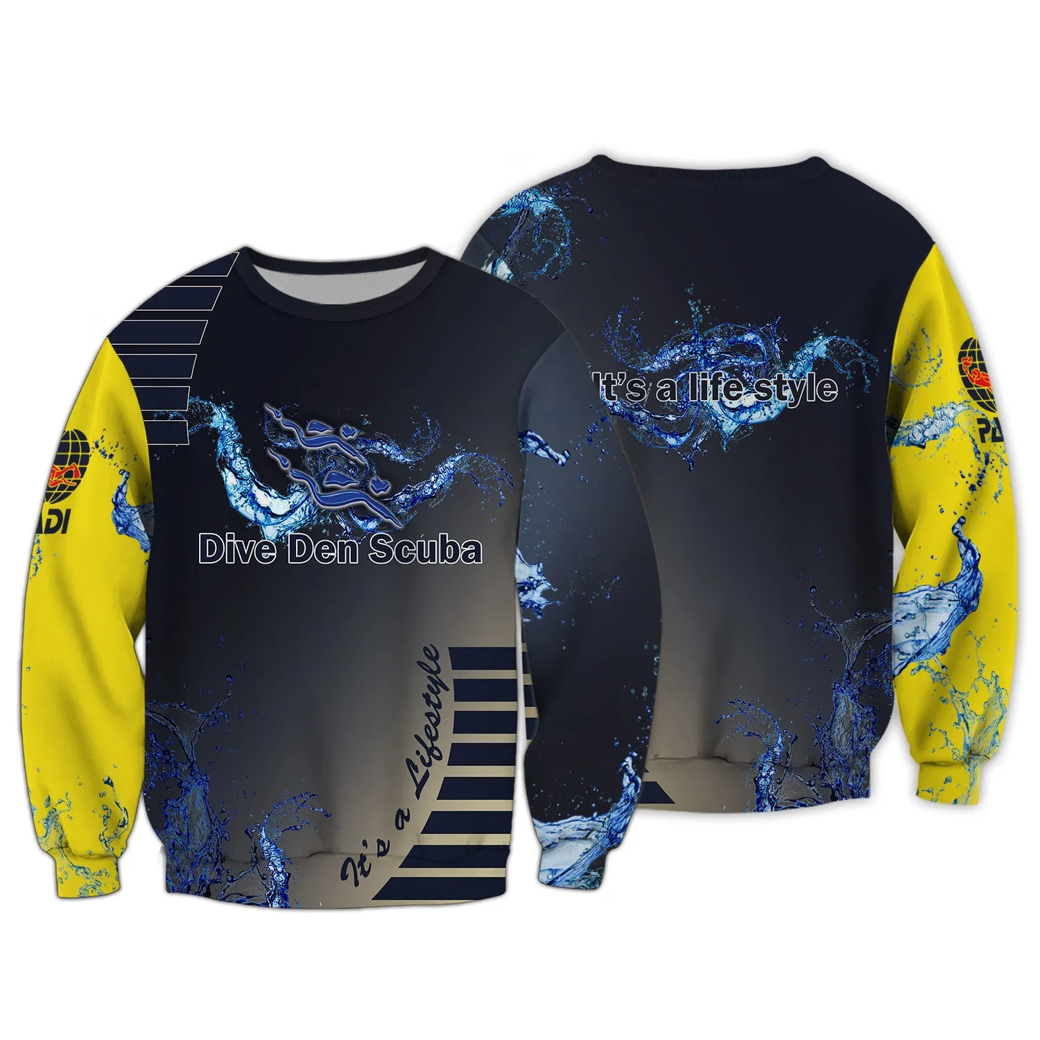 Scuba Diving 3D All Over Printed Tshirt Diver P1