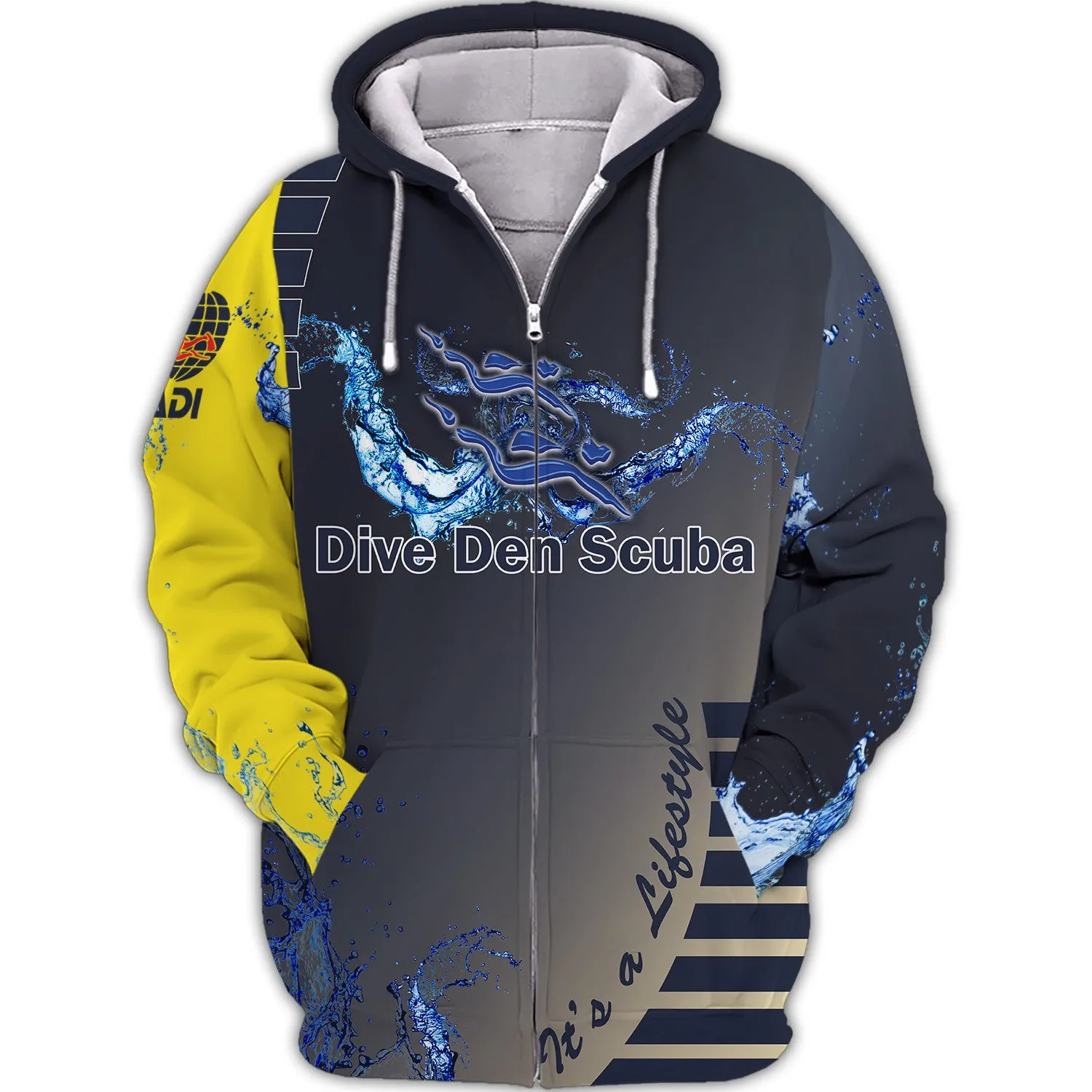 Scuba Diving 3D All Over Printed Tshirt Diver P1