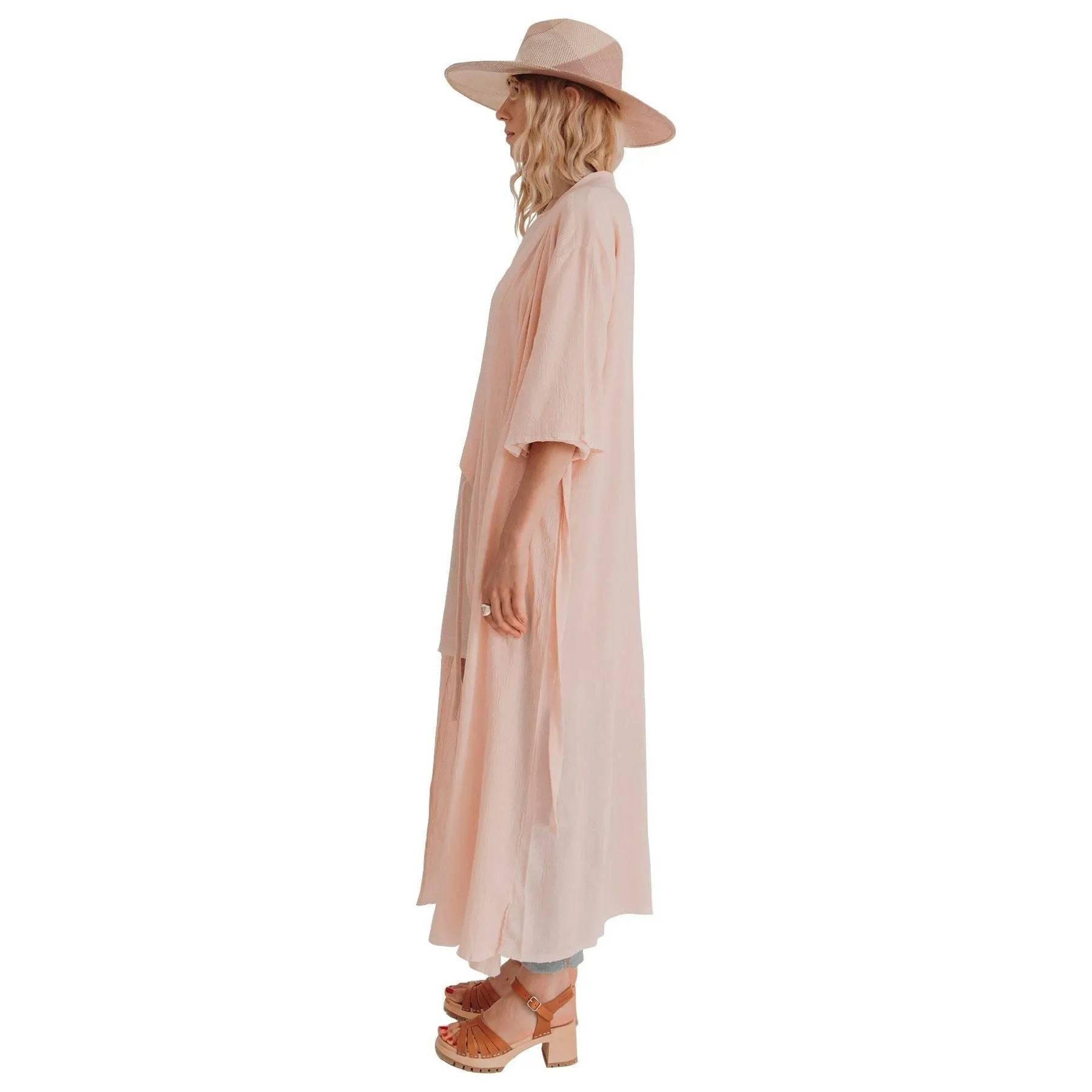 Sile Kimono Dress, Blush