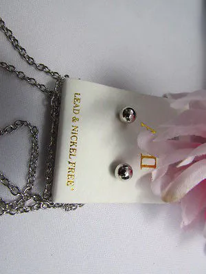 Silver Metal Long Chains Lion's Head Small Pendant Necklace
