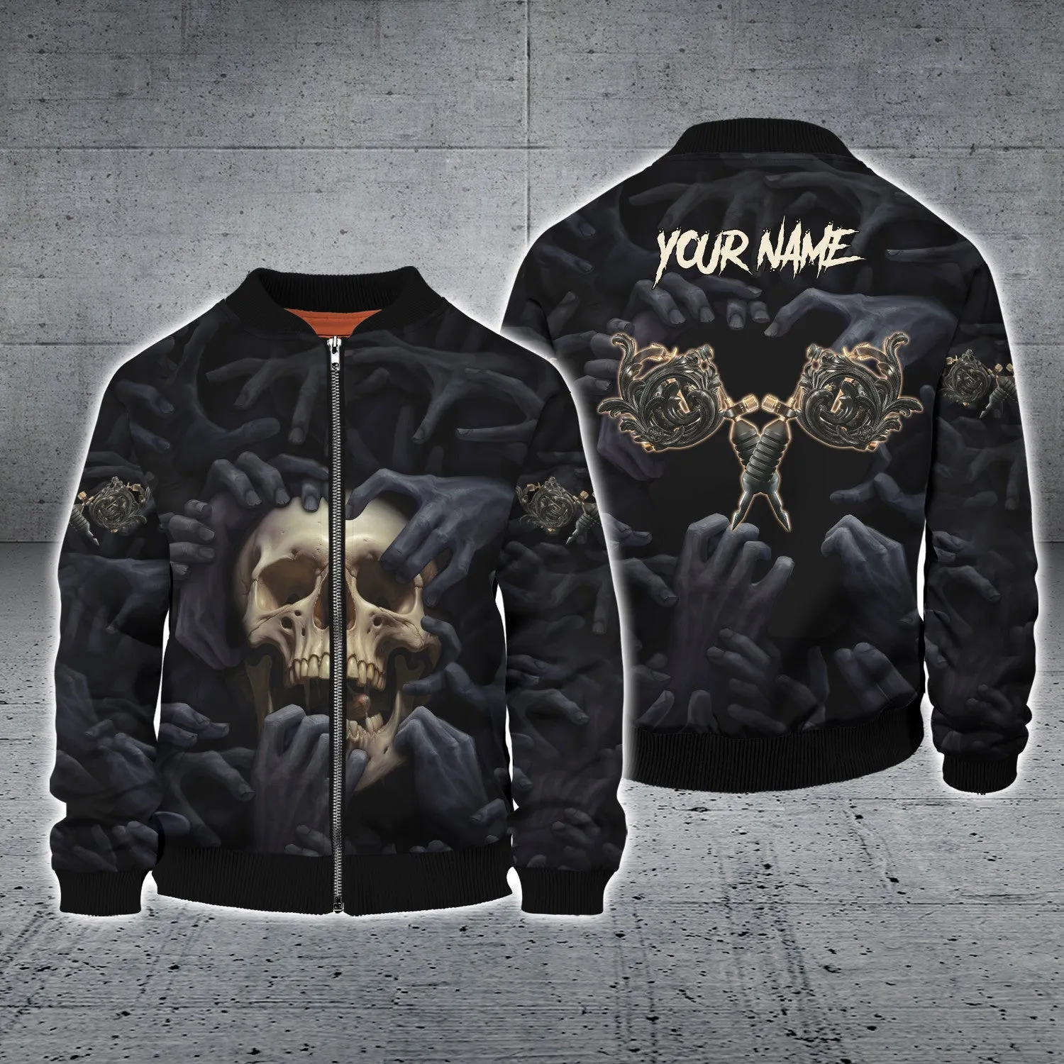 Skull Tattoo Artist Custom Name 3D Shirts