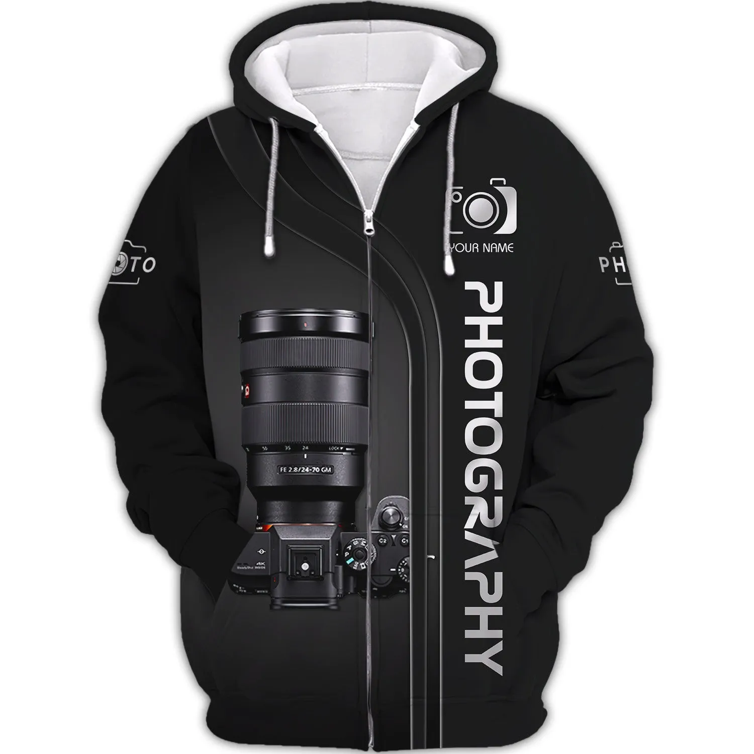 SN Camera 3D Shirts Photography Tshirt Custom Photographer Shirts