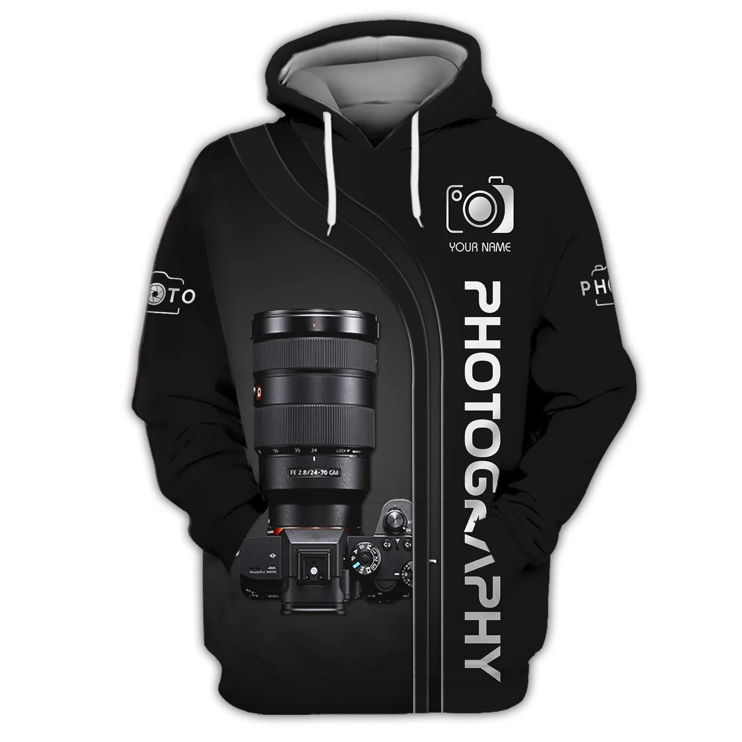 SN Camera 3D Shirts Photography Tshirt Custom Photographer Shirts
