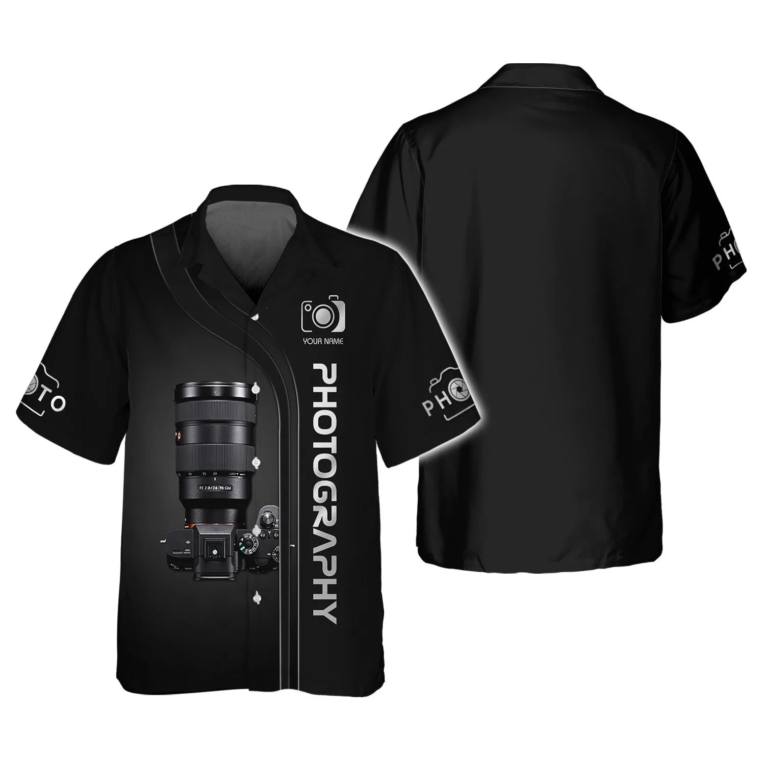 SN Camera 3D Shirts Photography Tshirt Custom Photographer Shirts