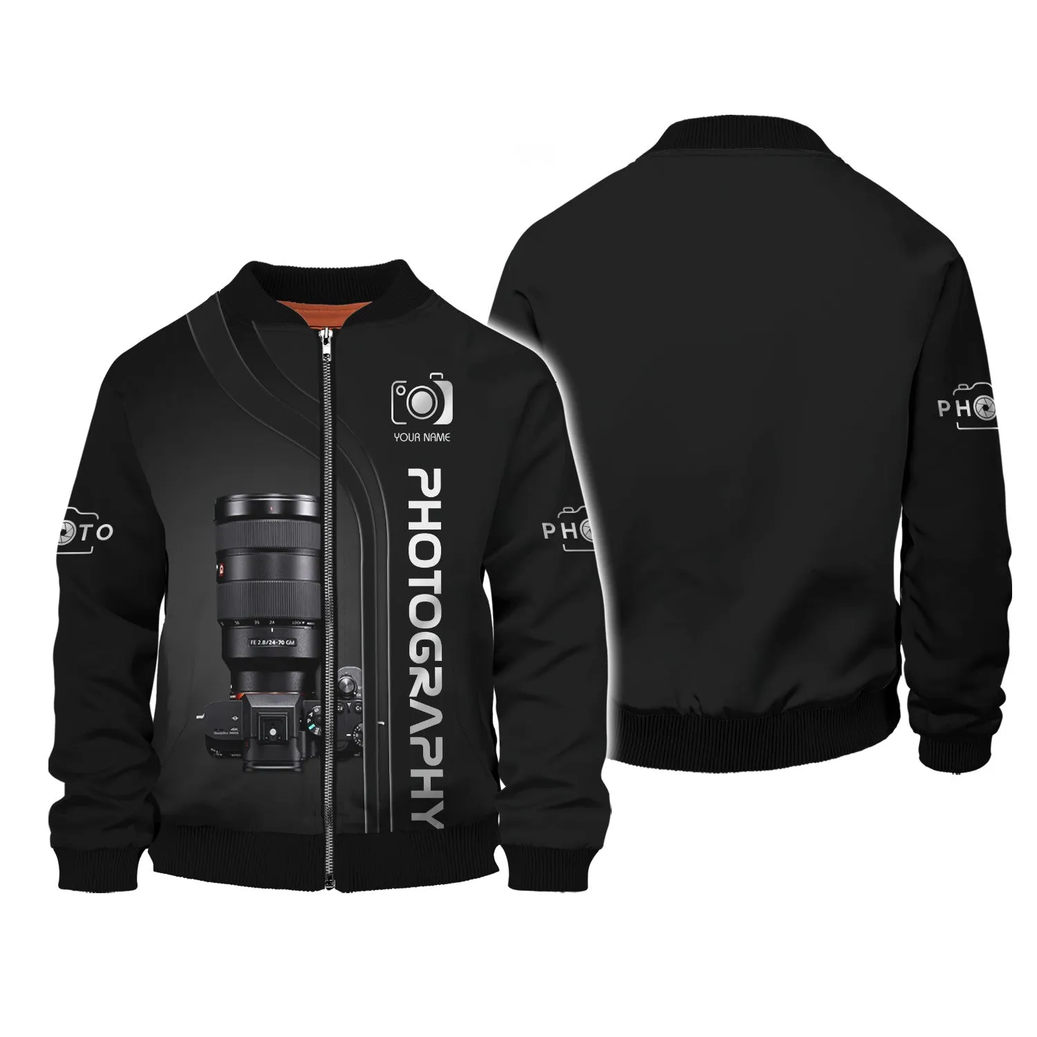 SN Camera 3D Shirts Photography Tshirt Custom Photographer Shirts