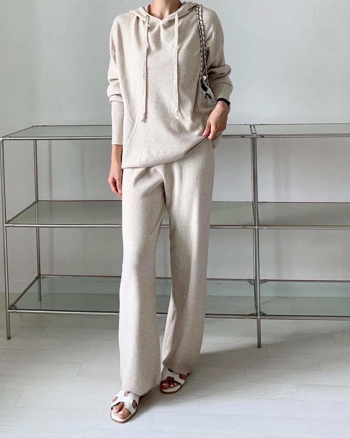 Soft Knit Hoodie Set