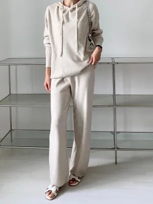 Soft Knit Hoodie Set