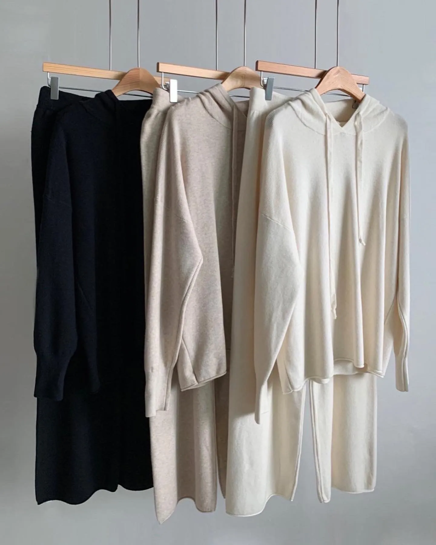 Soft Knit Hoodie Set