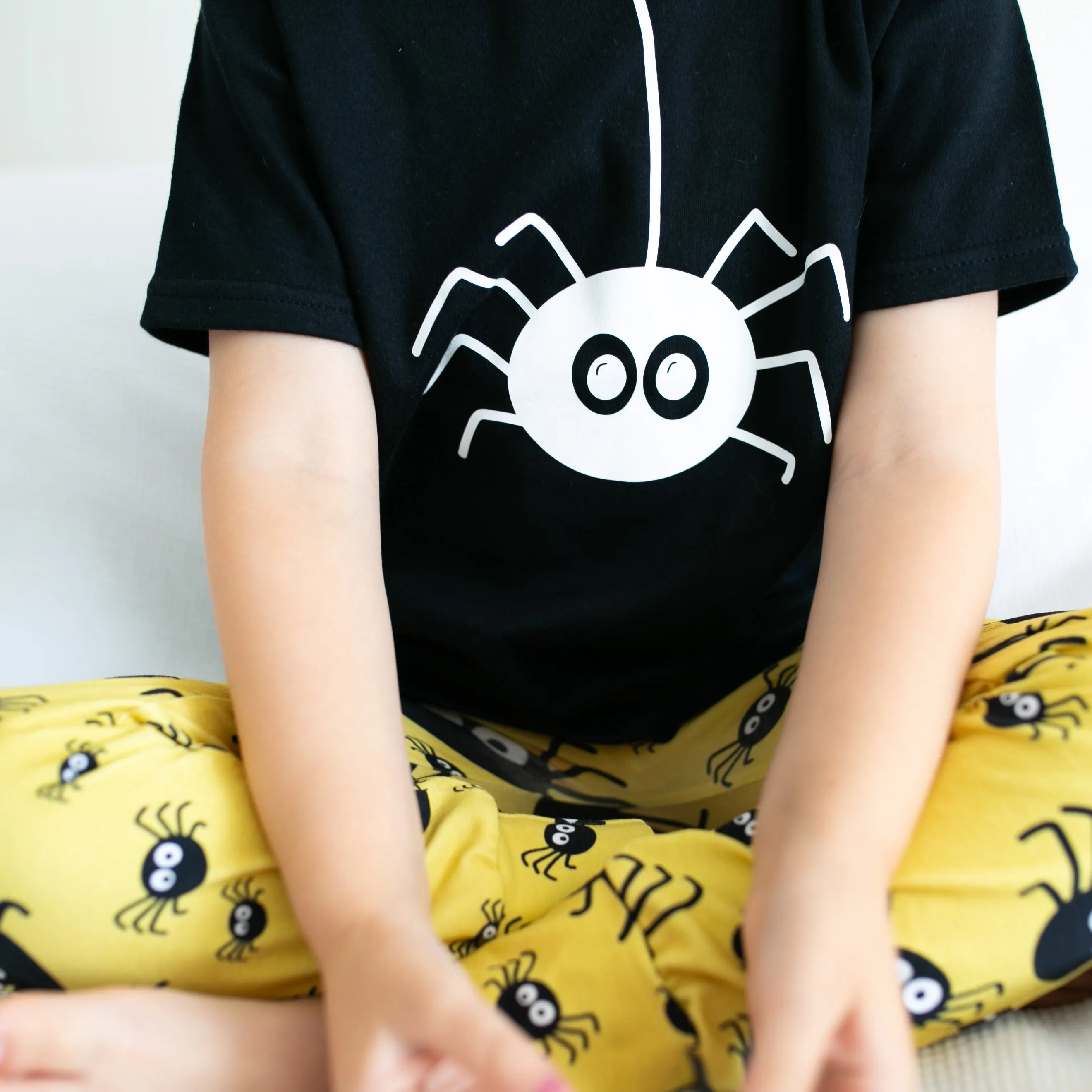 Spider print T shirt
