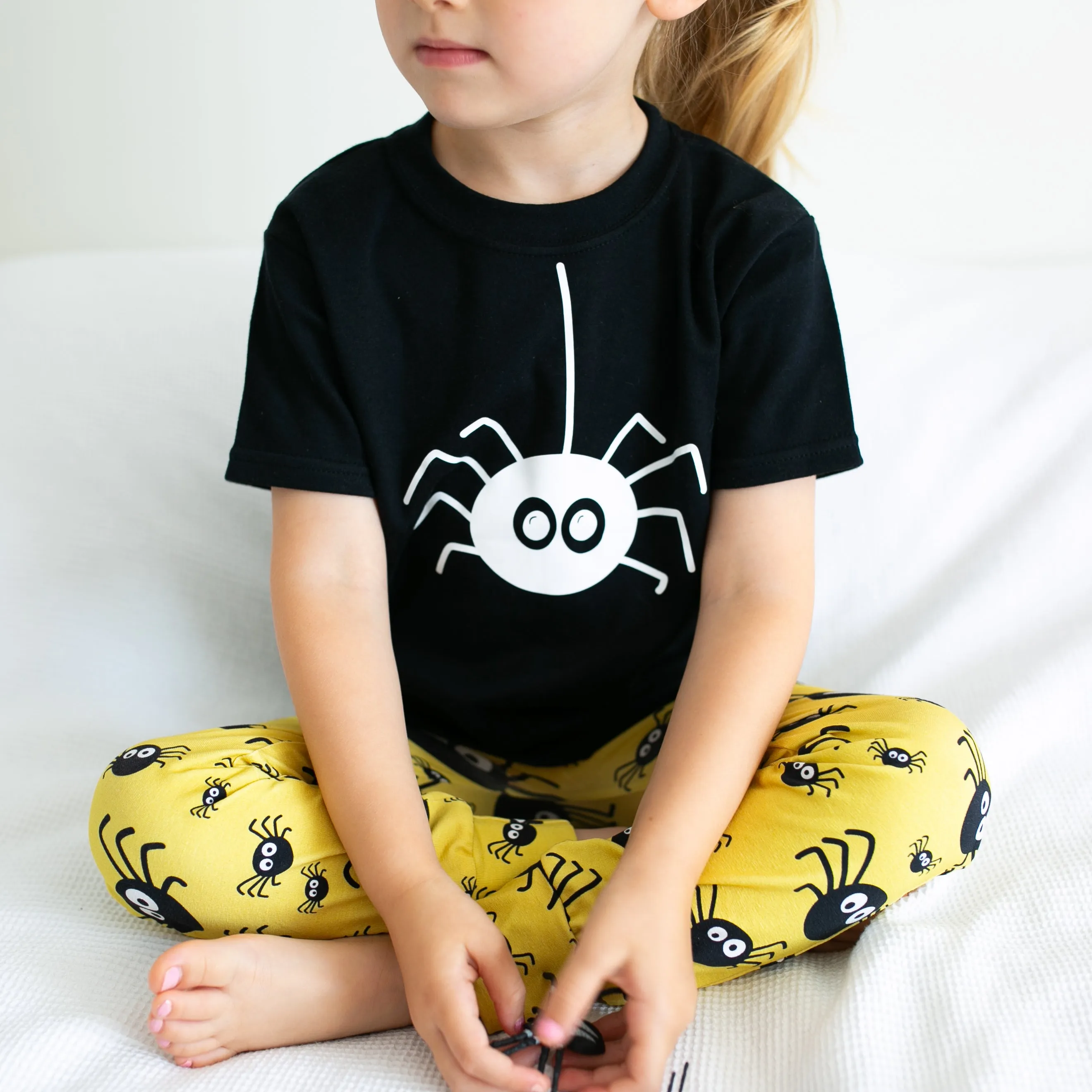 Spider print T shirt