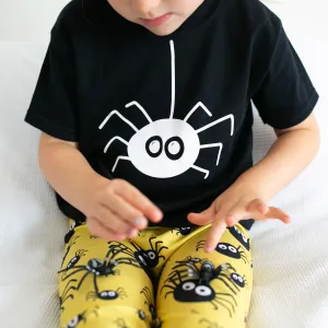 Spider print T shirt