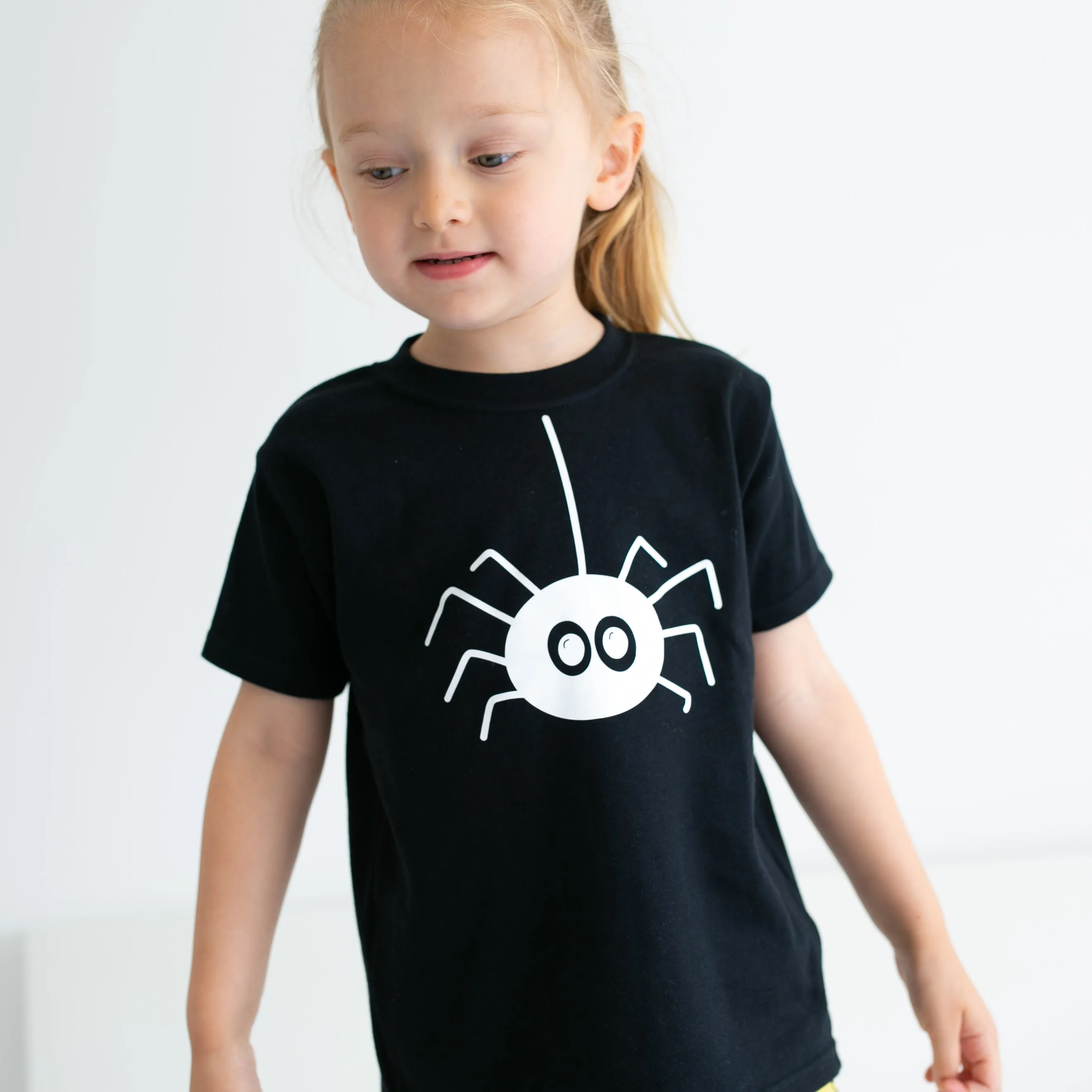Spider print T shirt