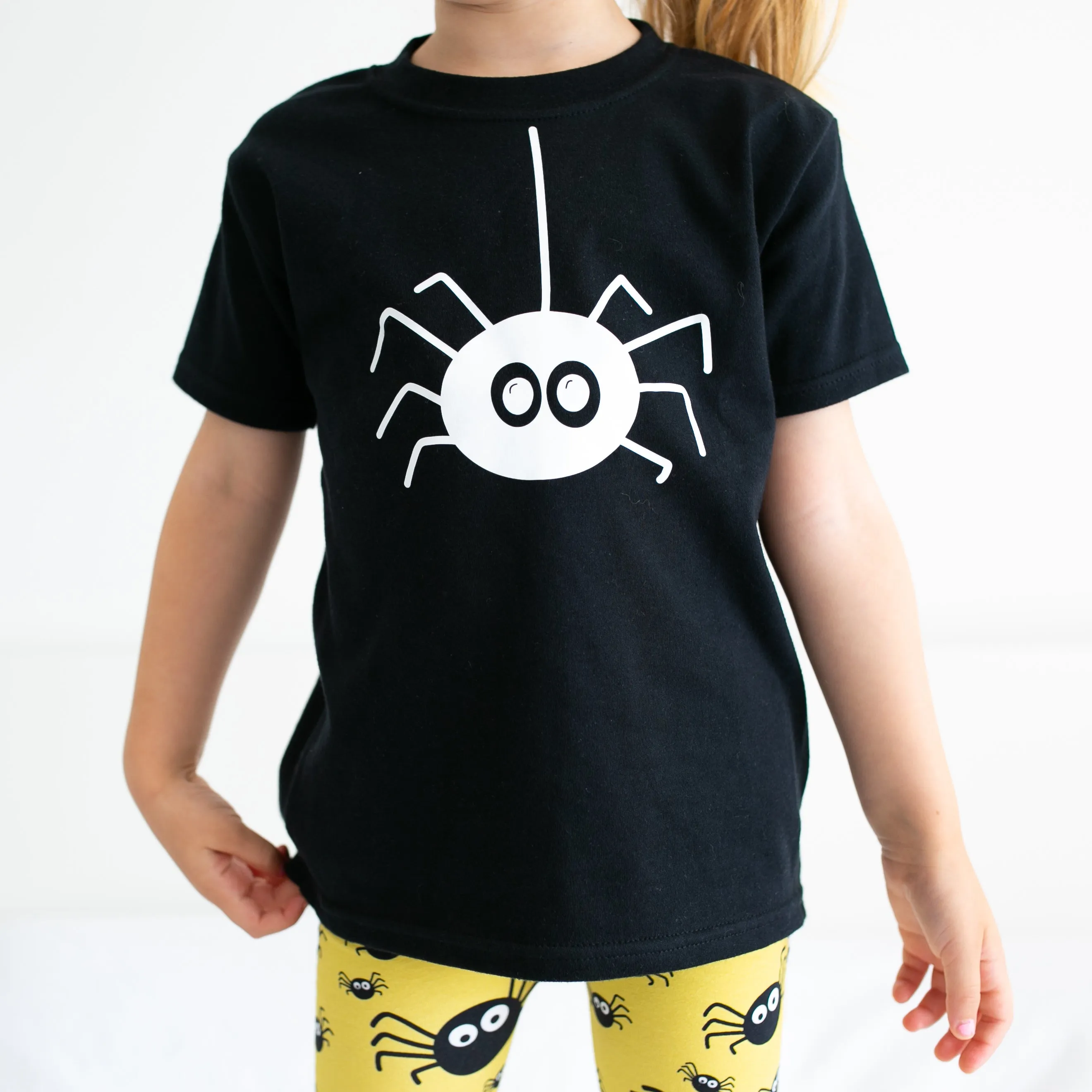 Spider print T shirt