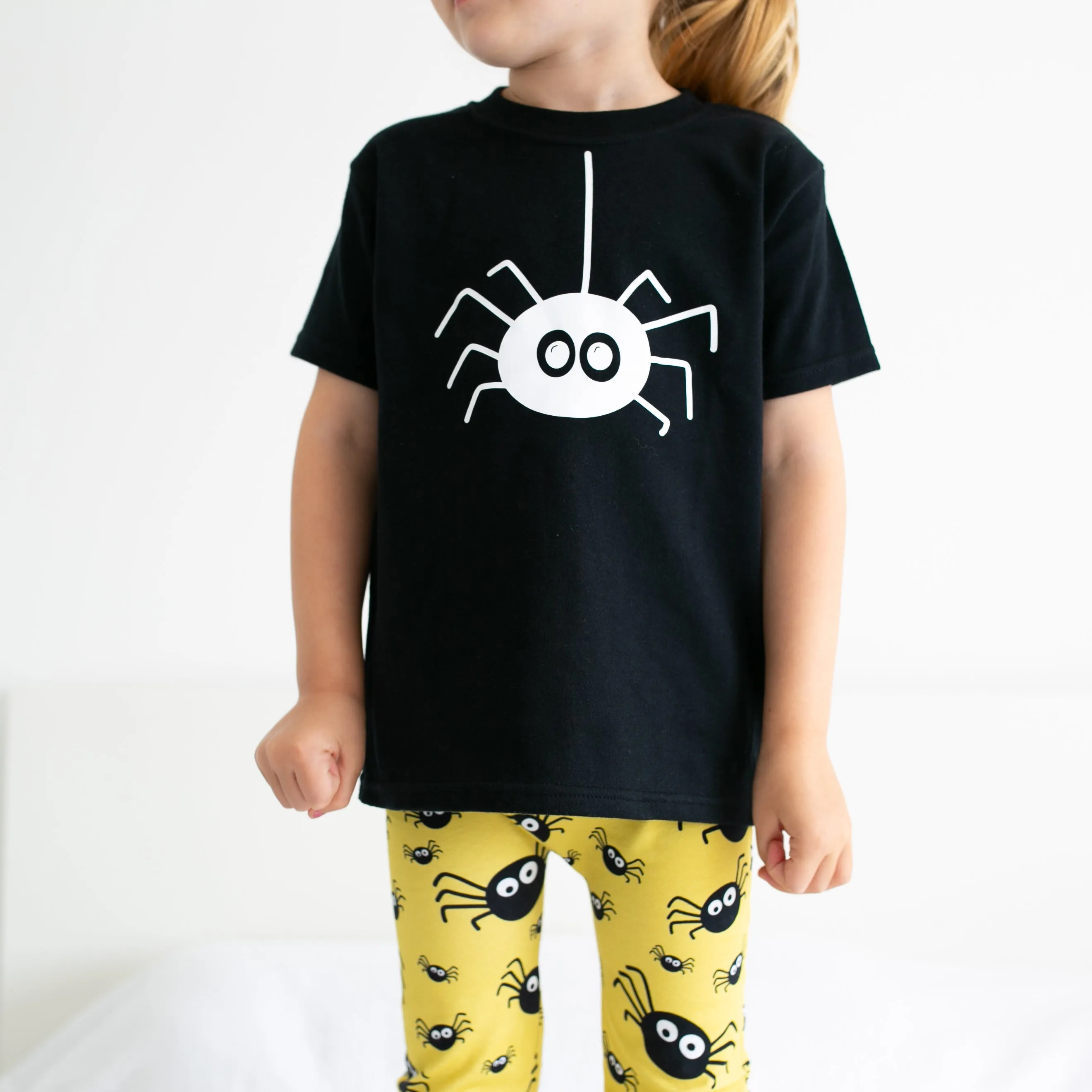 Spider print T shirt