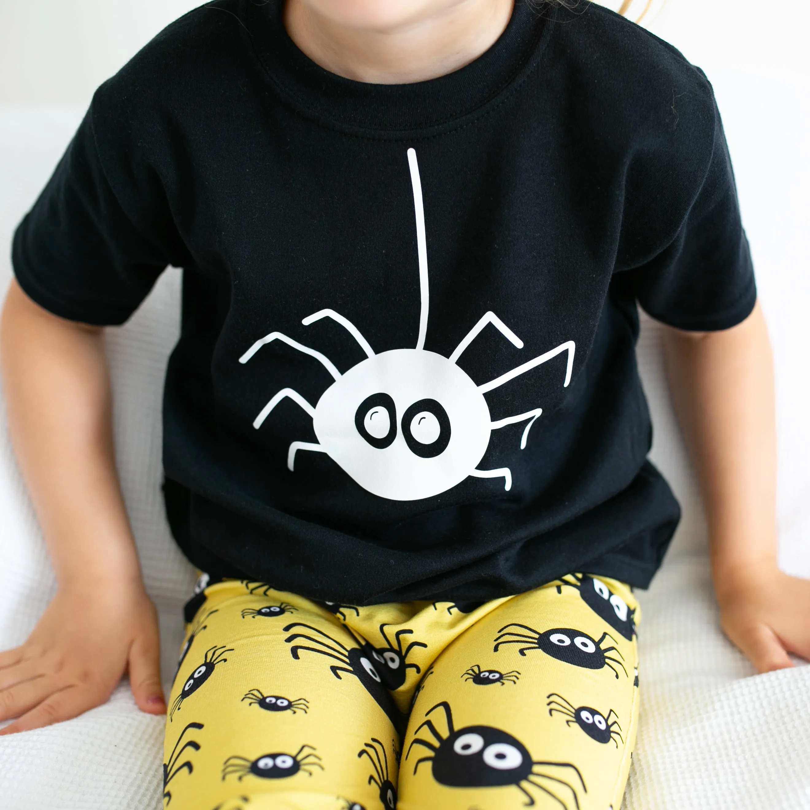 Spider print T shirt