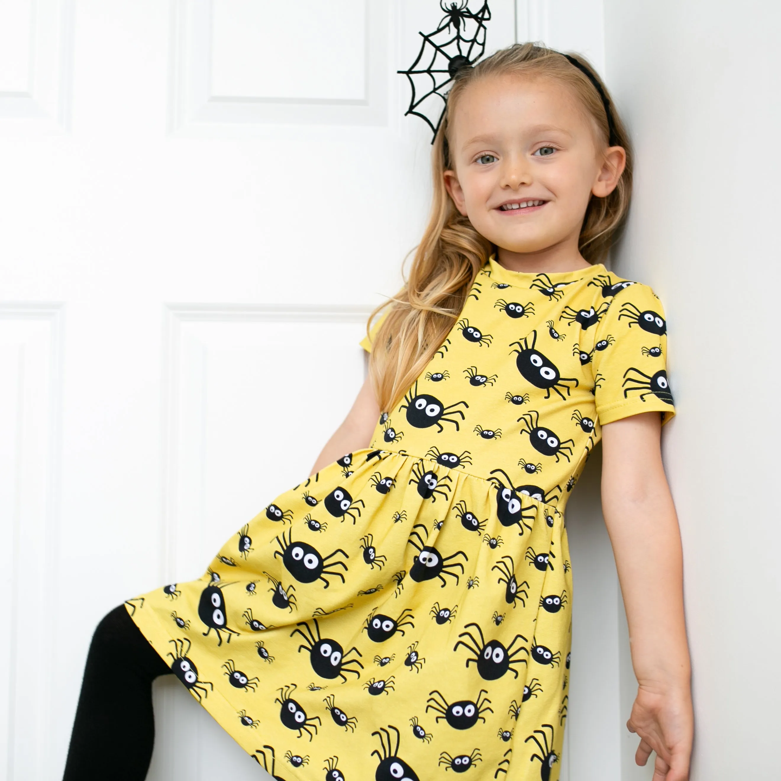 Spider print T shirt
