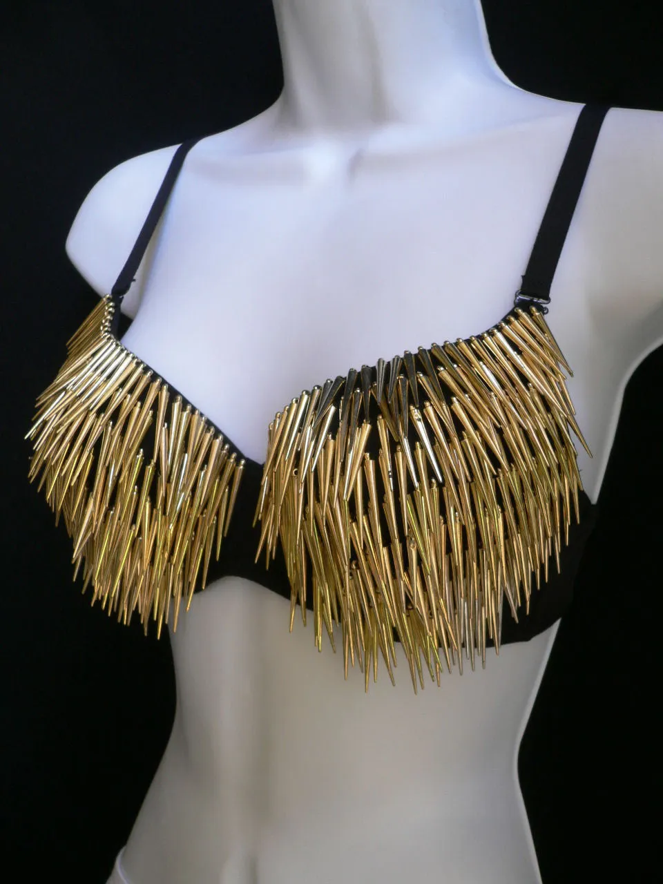 Spiky Fringe Tassel Bra