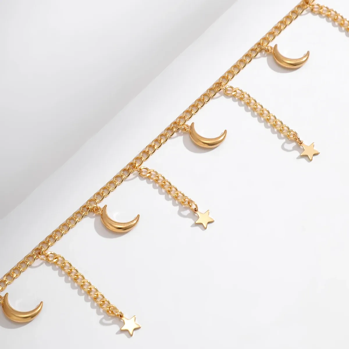 Star and Moon Tassel Waist Chain
