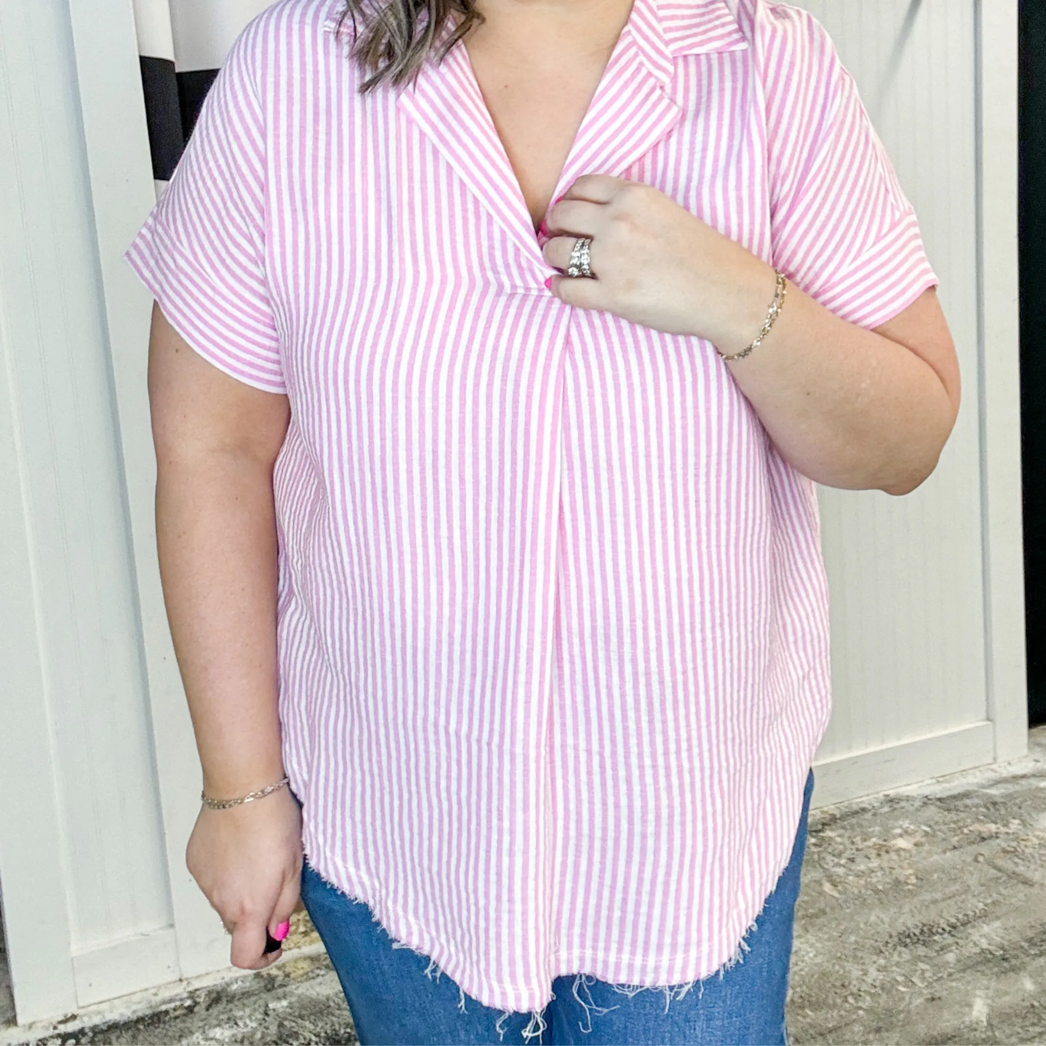 Stay Lively Pink Polo Shirt