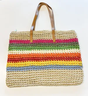 Straw Beach Tote