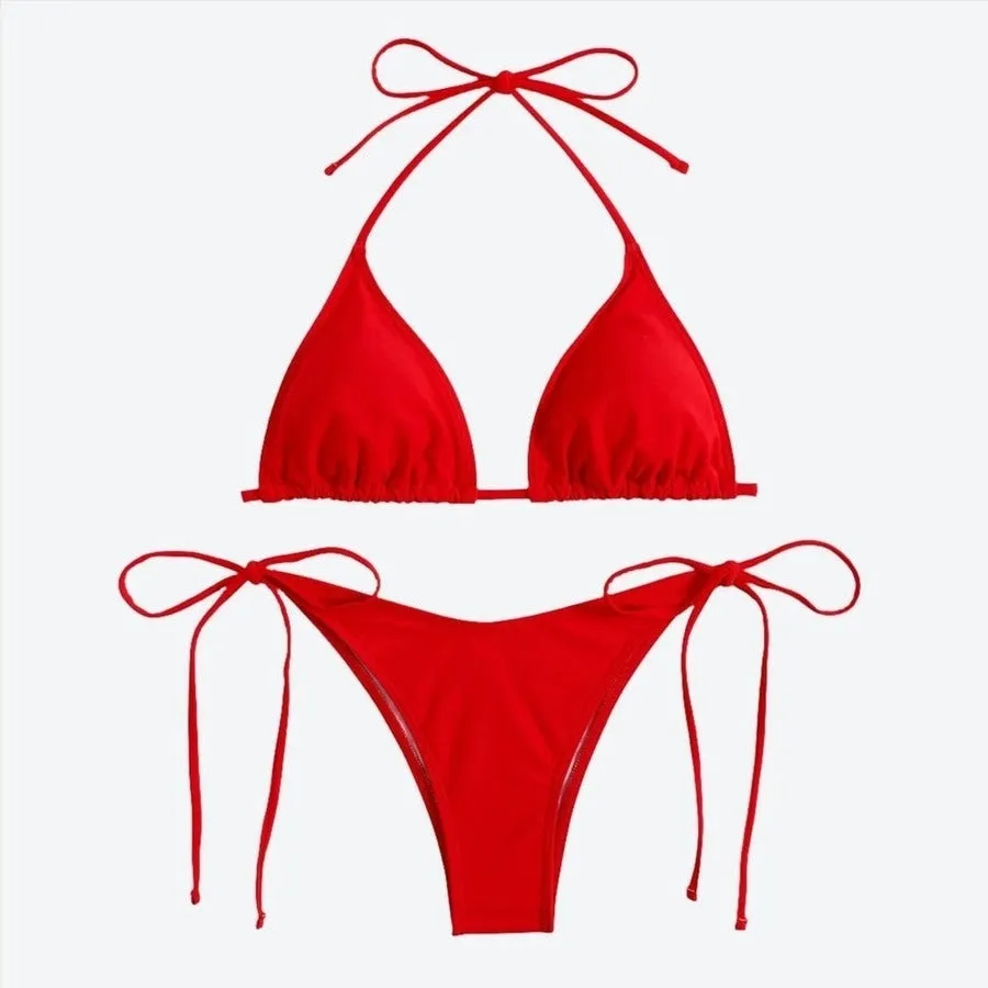 Stylish Adjustable Triangle Women's Bikinis