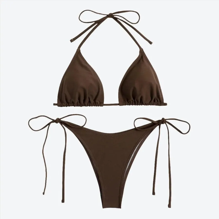 Stylish Adjustable Triangle Women's Bikinis