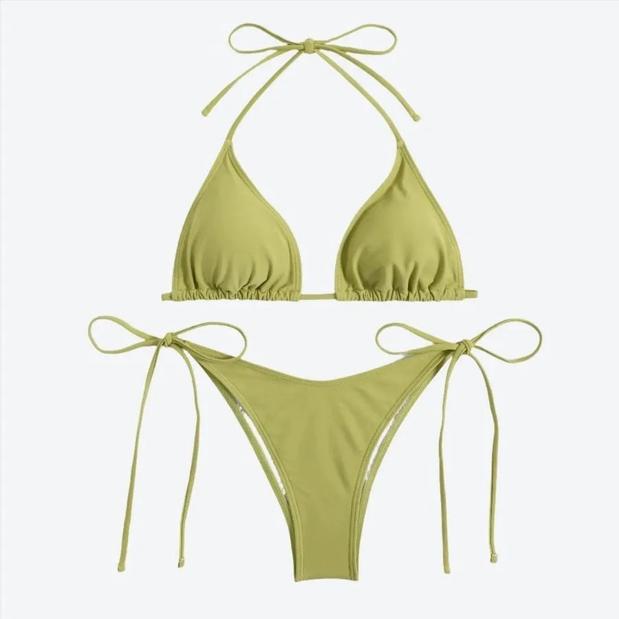 Stylish Adjustable Triangle Women's Bikinis