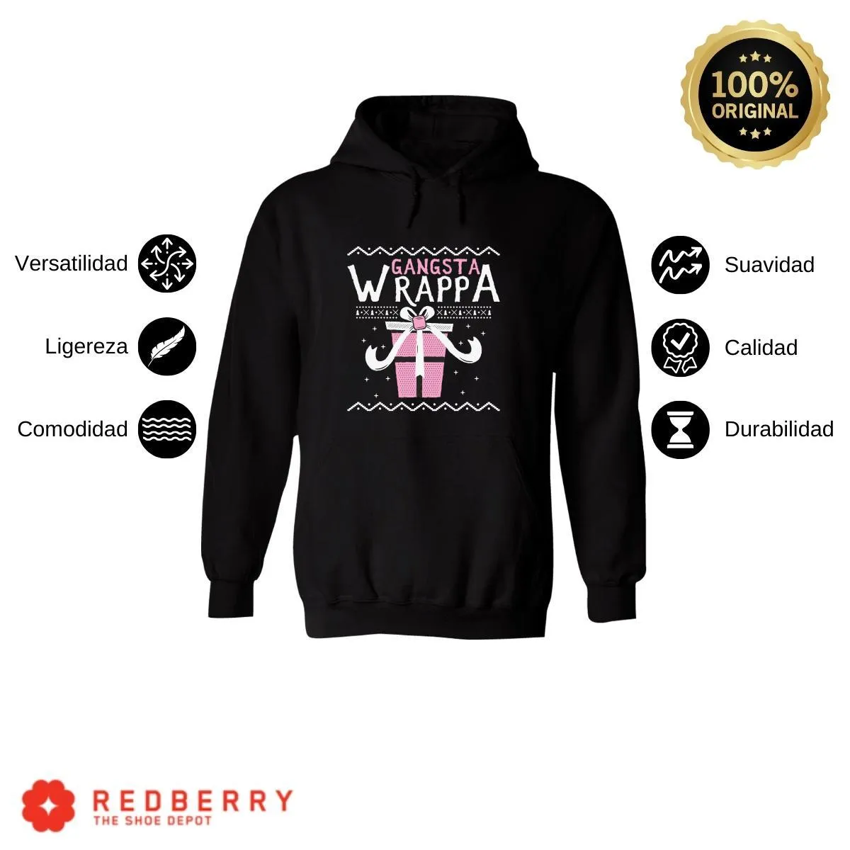 Sudadera Deportiva Hombre Navideña Hoodie 003
