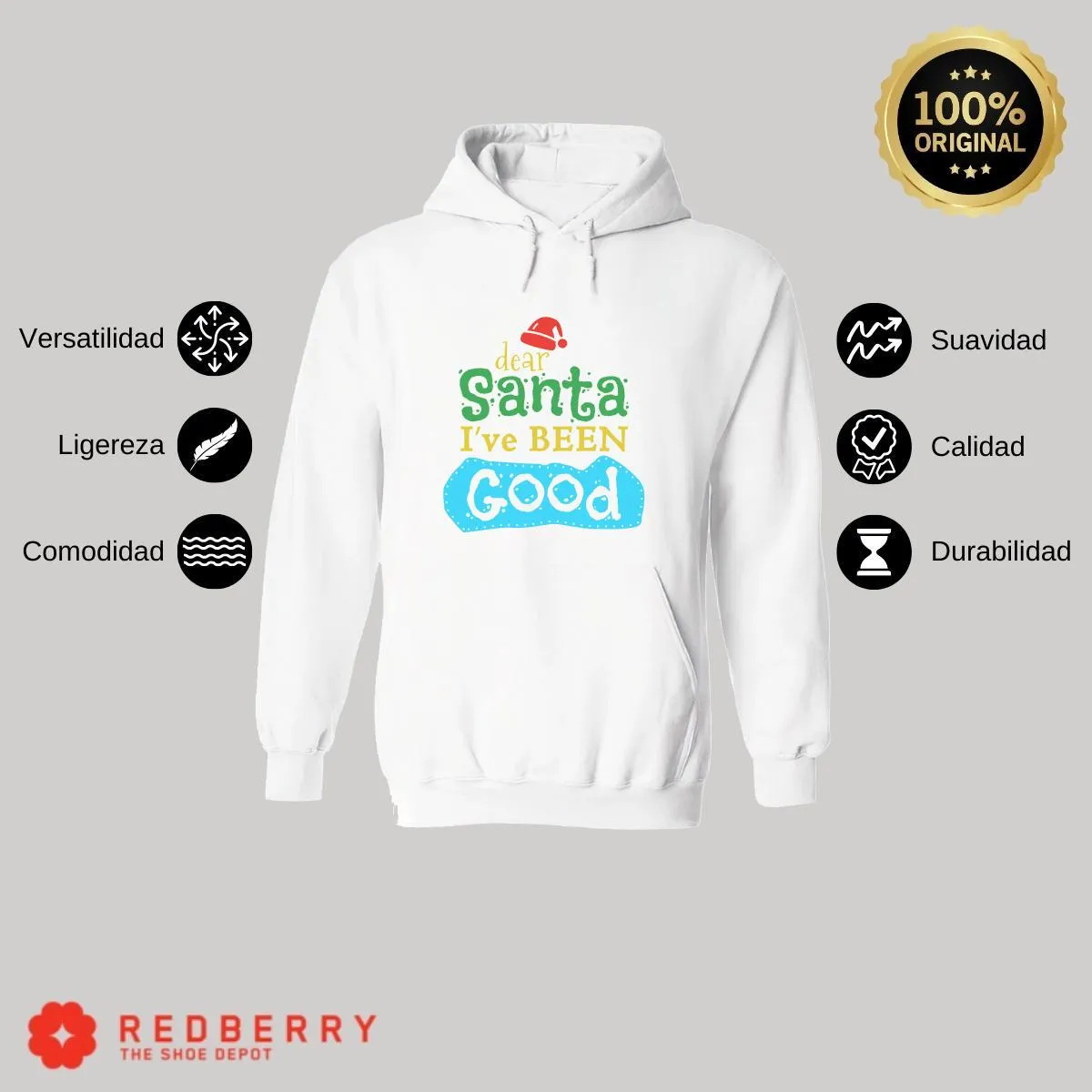 Sudadera Deportiva Hombre Navideña Hoodie 010