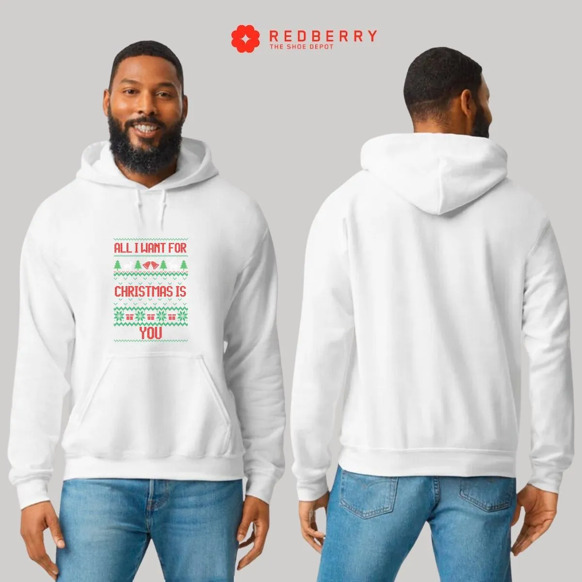 Sudadera Deportiva Hombre Navideña Hoodie 013
