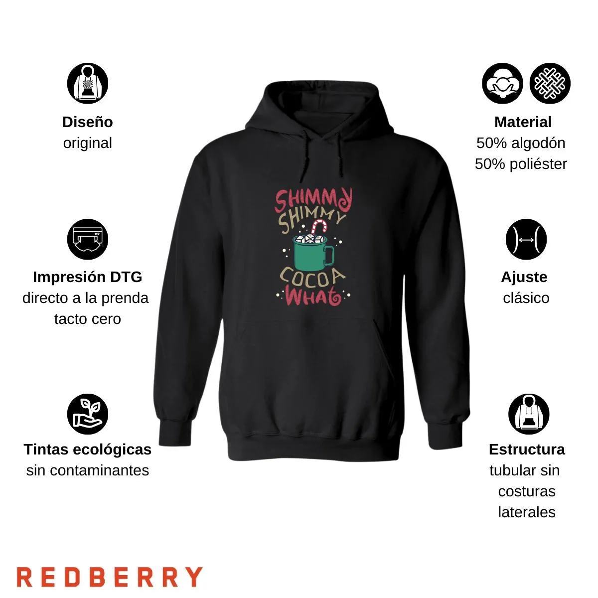 Sudadera Deportiva Mujer Navideña Hoodie 005