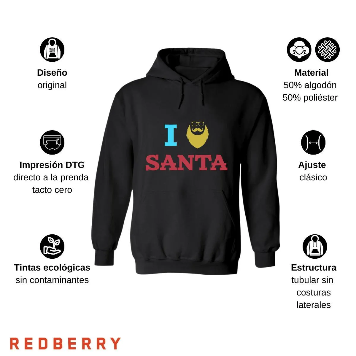 Sudadera Deportiva Mujer Navideña Hoodie 009