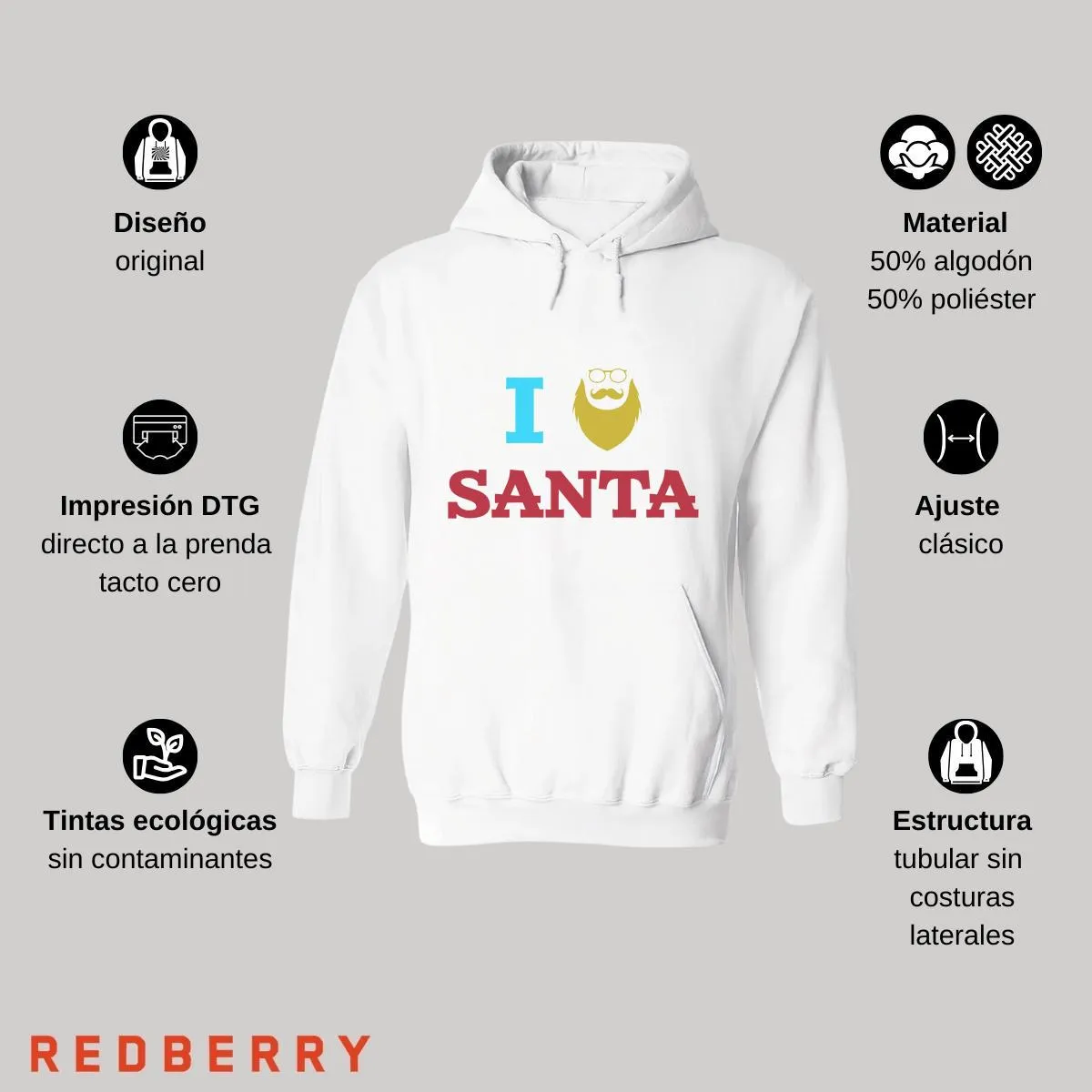 Sudadera Deportiva Mujer Navideña Hoodie 009