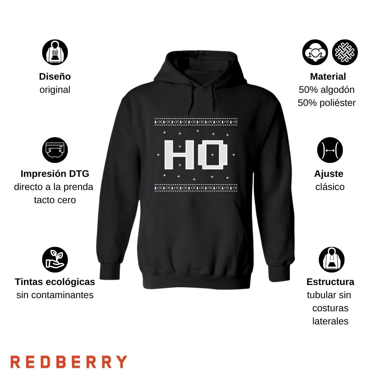 Sudadera Deportiva Mujer Navideña Hoodie 021