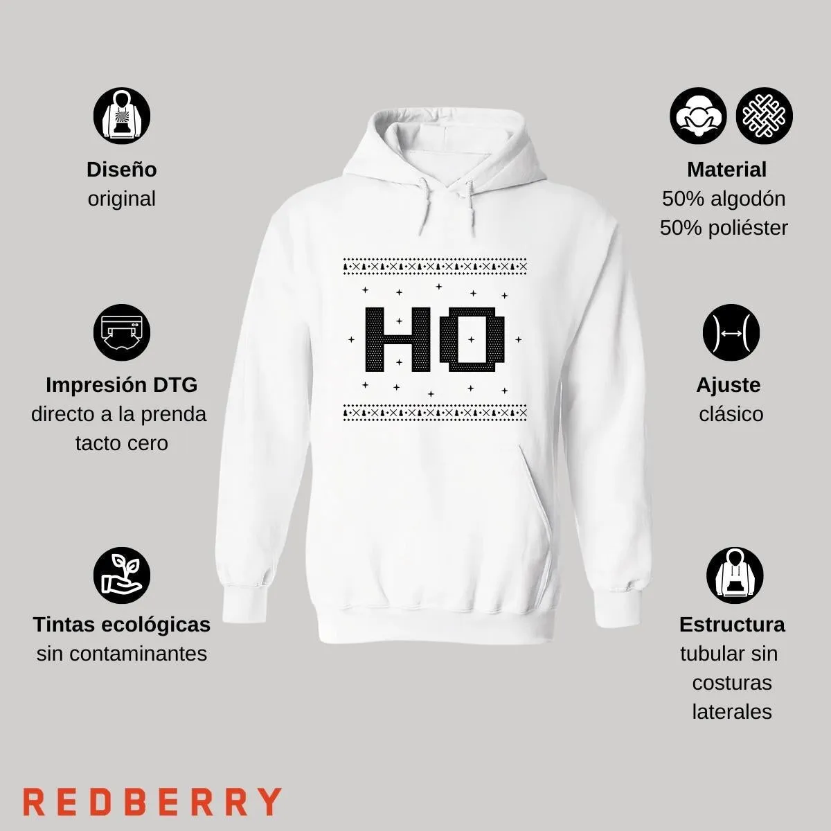 Sudadera Deportiva Mujer Navideña Hoodie 021