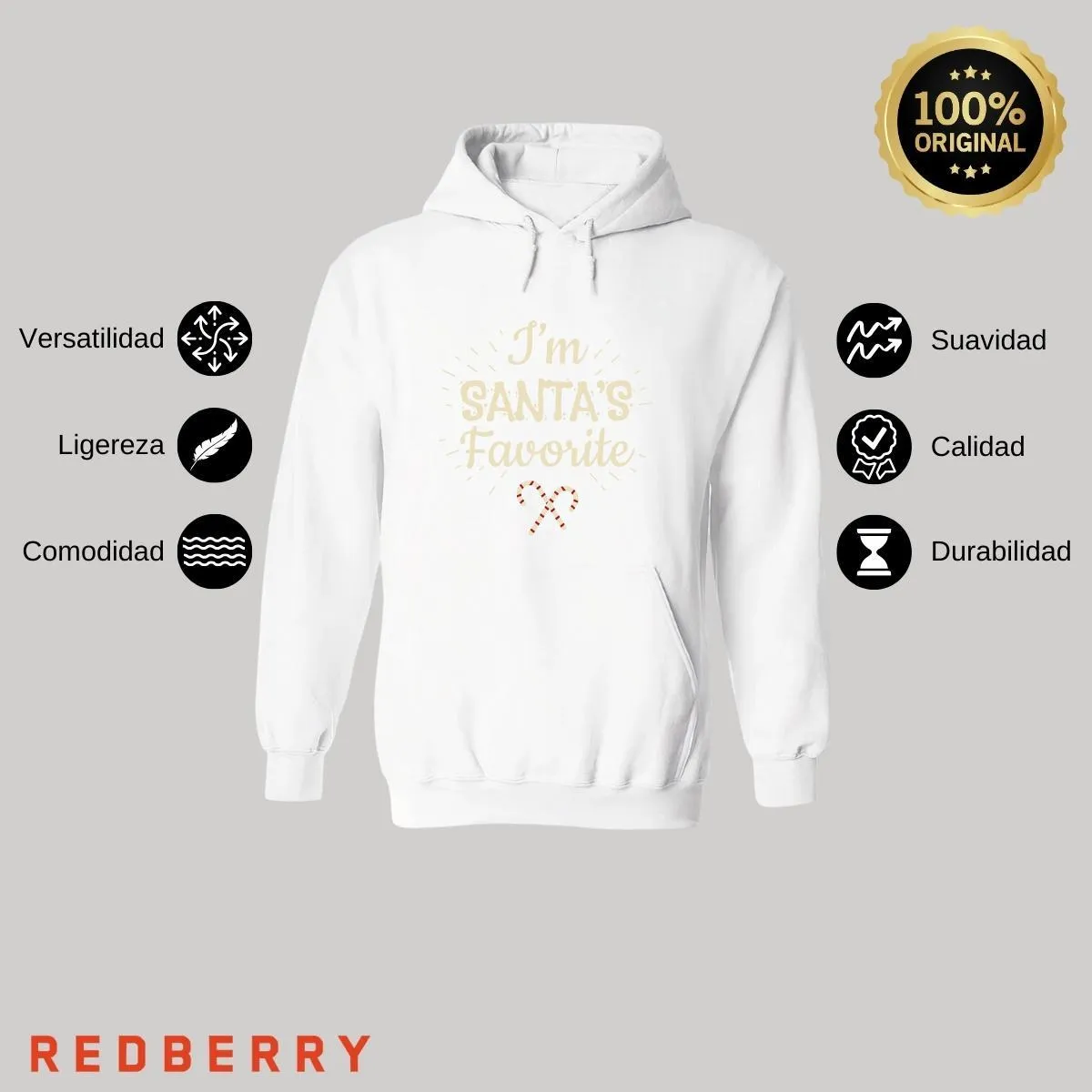Sudadera Deportiva Mujer Navideña Hoodie 035