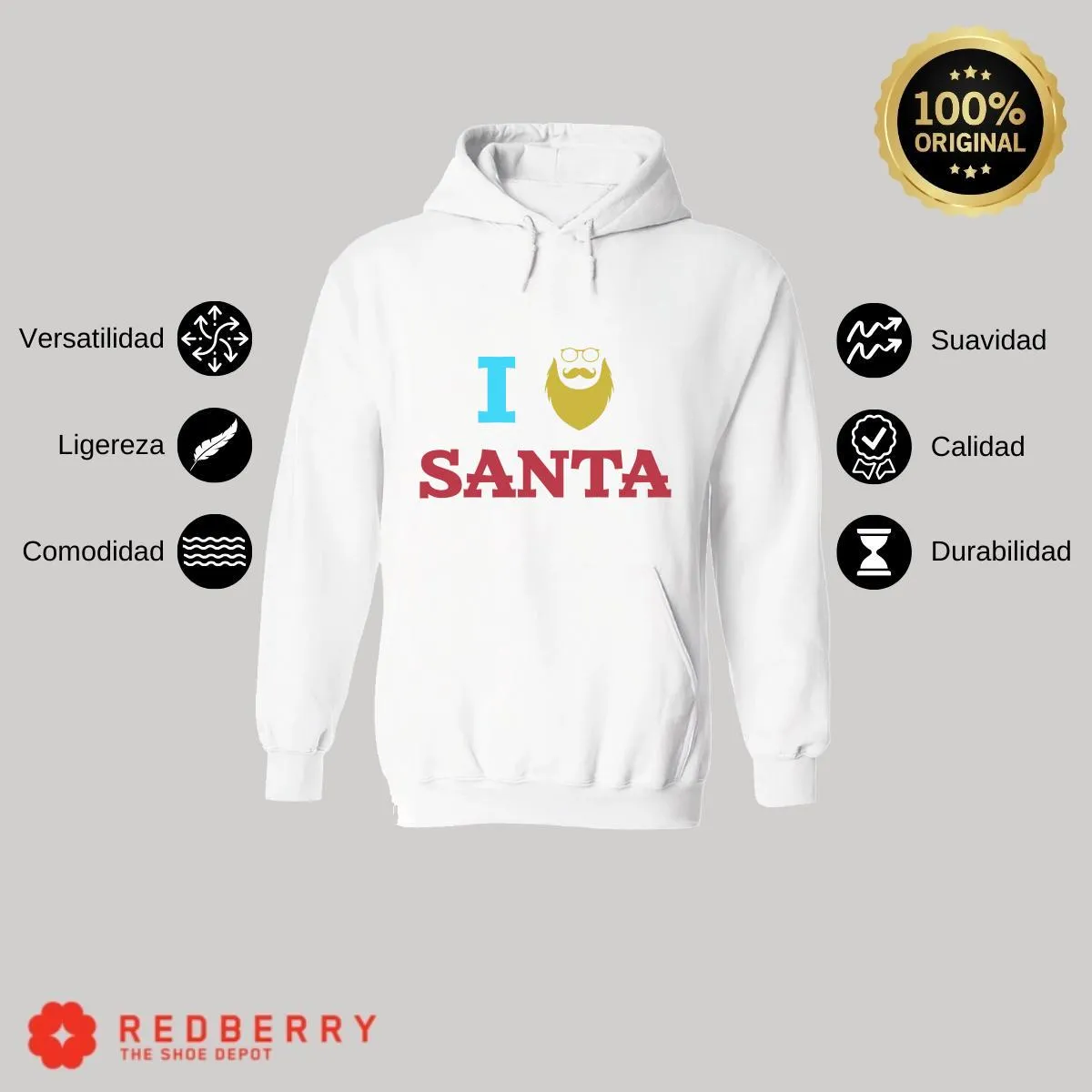 Sudadera Navideña Hombre Deportiva Hoodie 009