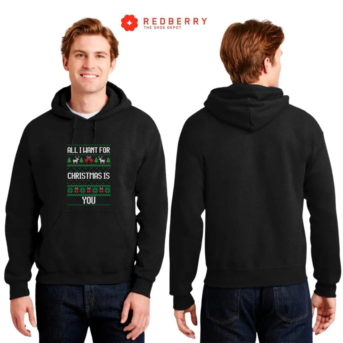 Sudadera Navideña Hombre Deportiva Hoodie 013