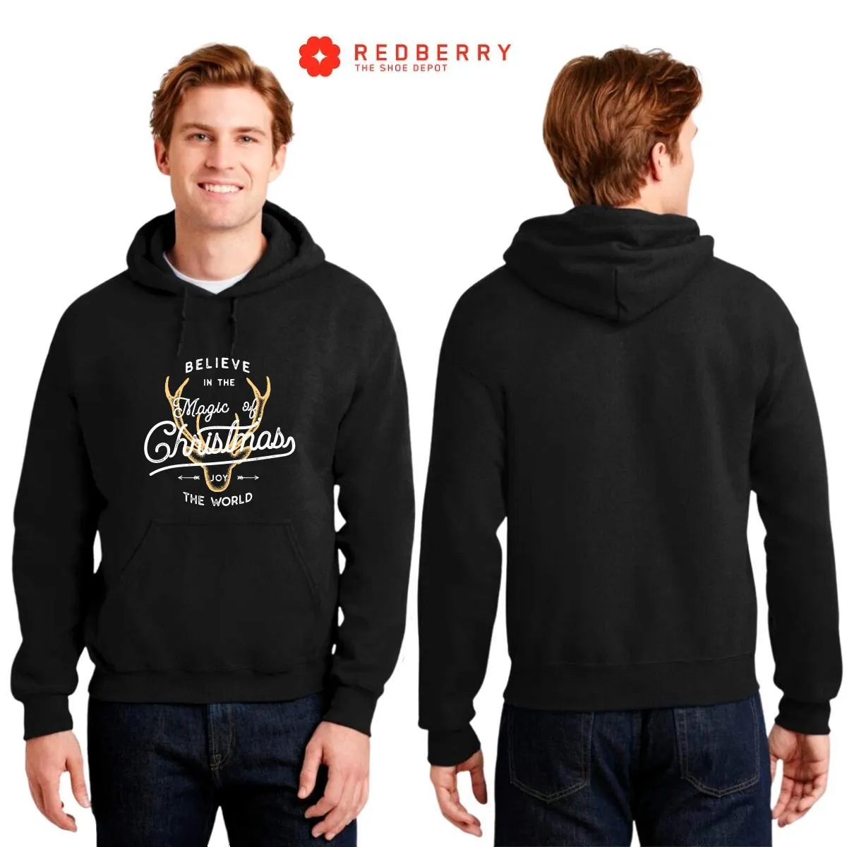 Sudadera Navideña Hombre Deportiva Hoodie 030