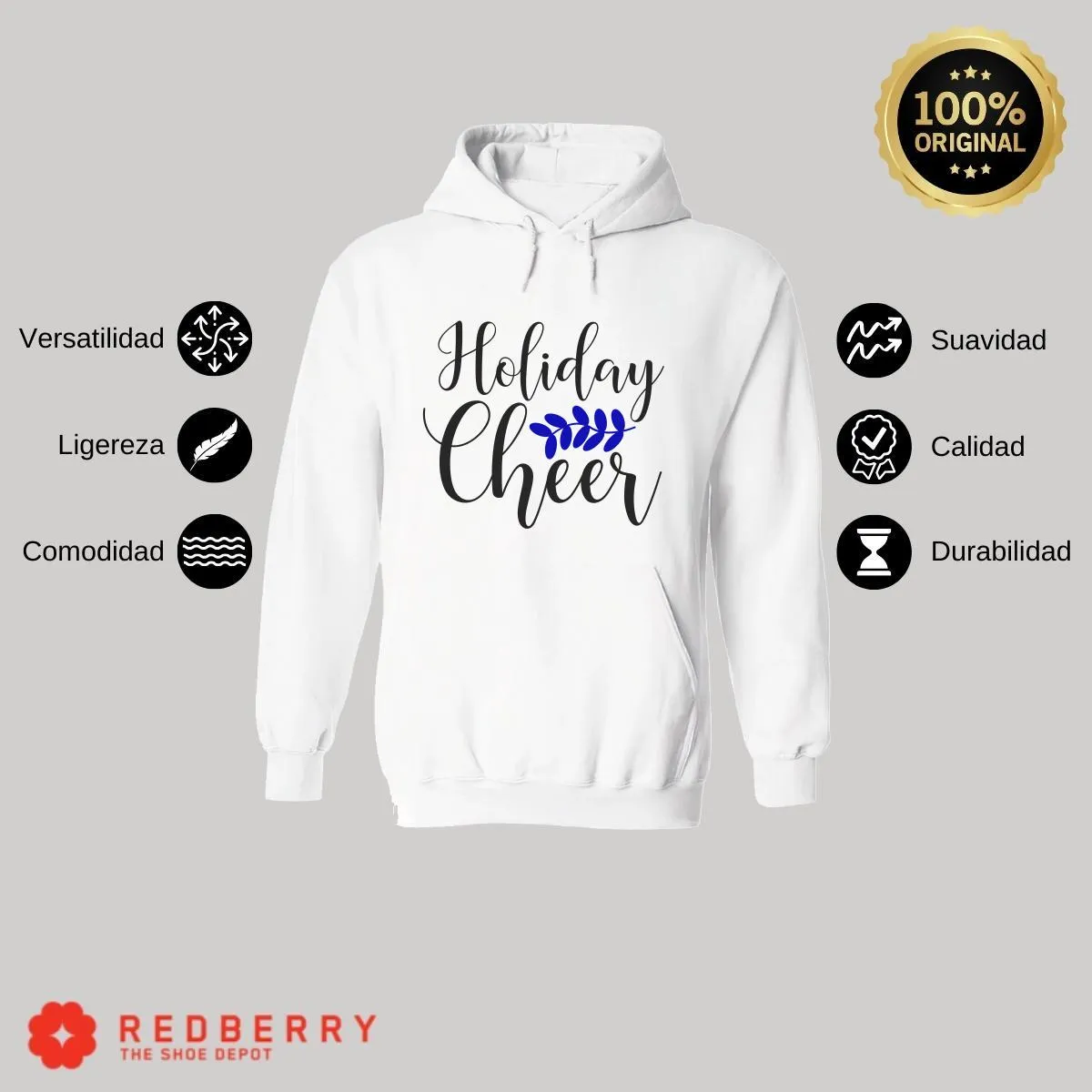 Sudadera Navideña Hombre Deportiva Hoodie 045