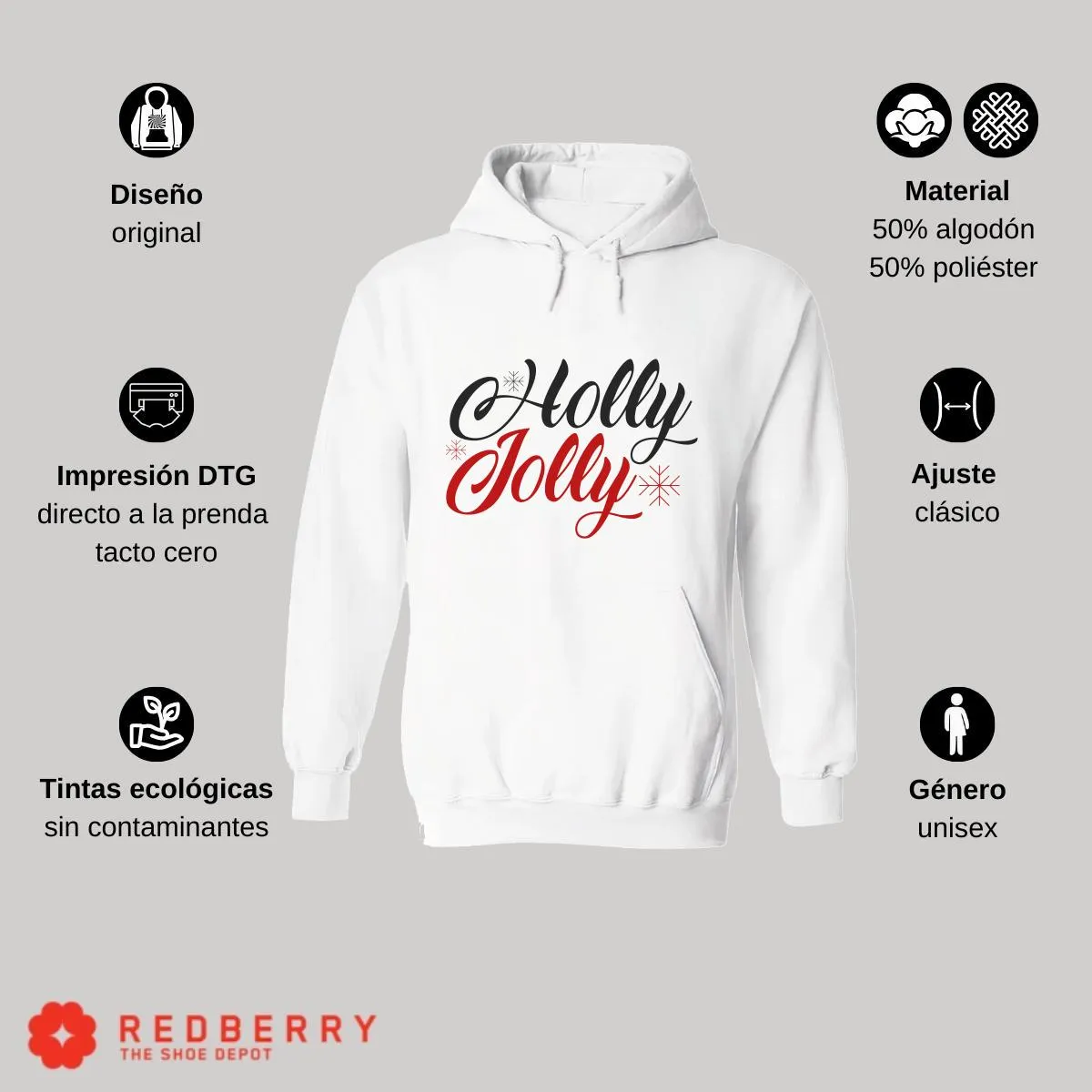 Sudadera Navideña Hombre Deportiva Hoodie 046